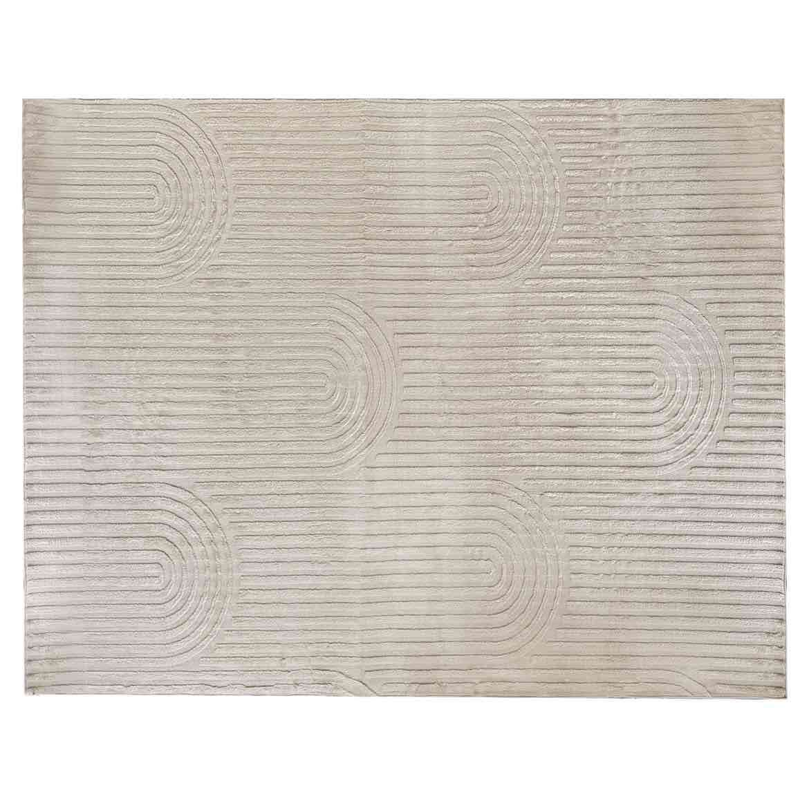 Alfombra decorativa beige 160x 230cm NUEVA - miniatura 2