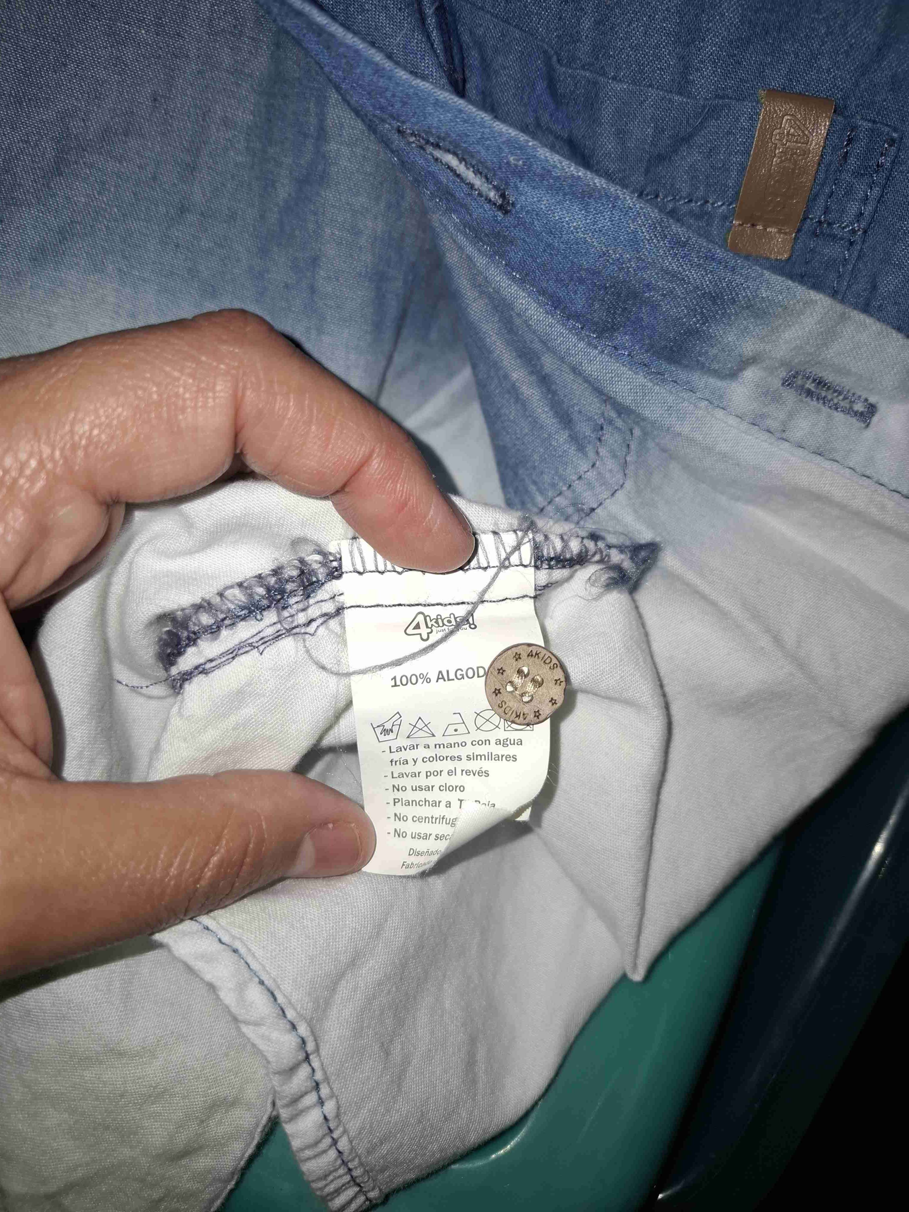 Camisa infantil azul degradé - miniatura 2