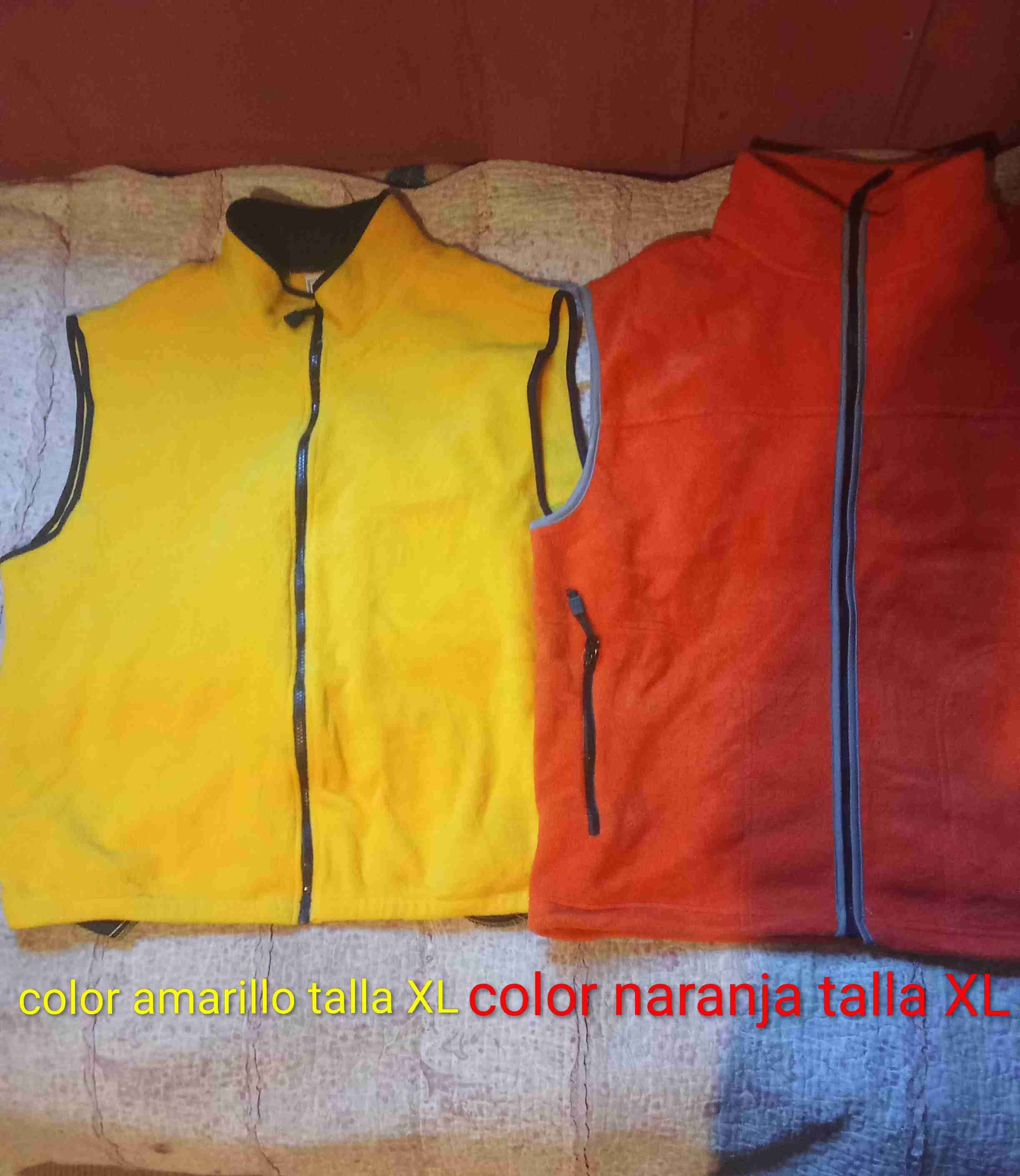 Chalecos sin mangas XL amarillos y naranjas - miniatura 1