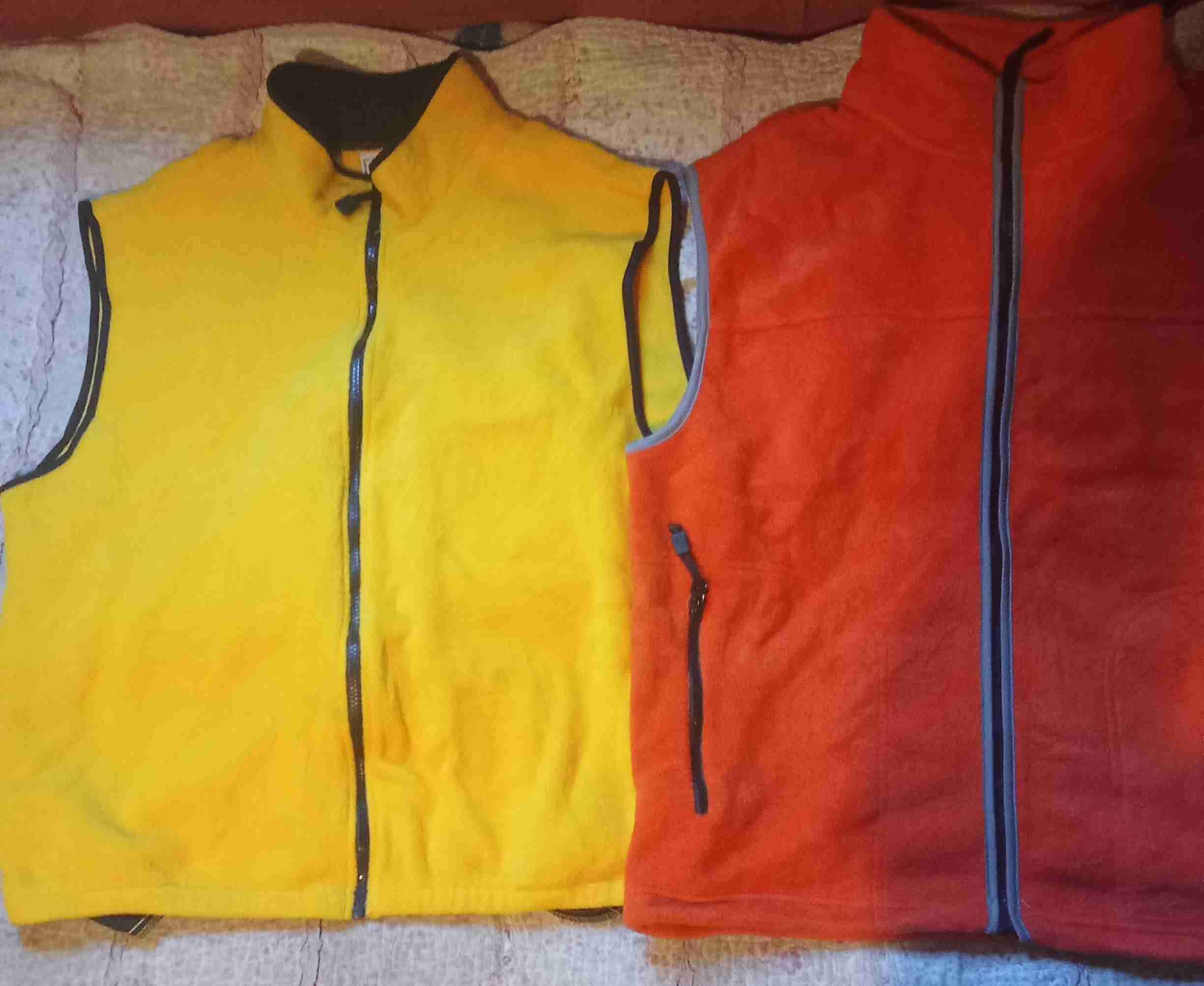 Chalecos sin mangas XL amarillos y naranjas - miniatura 4