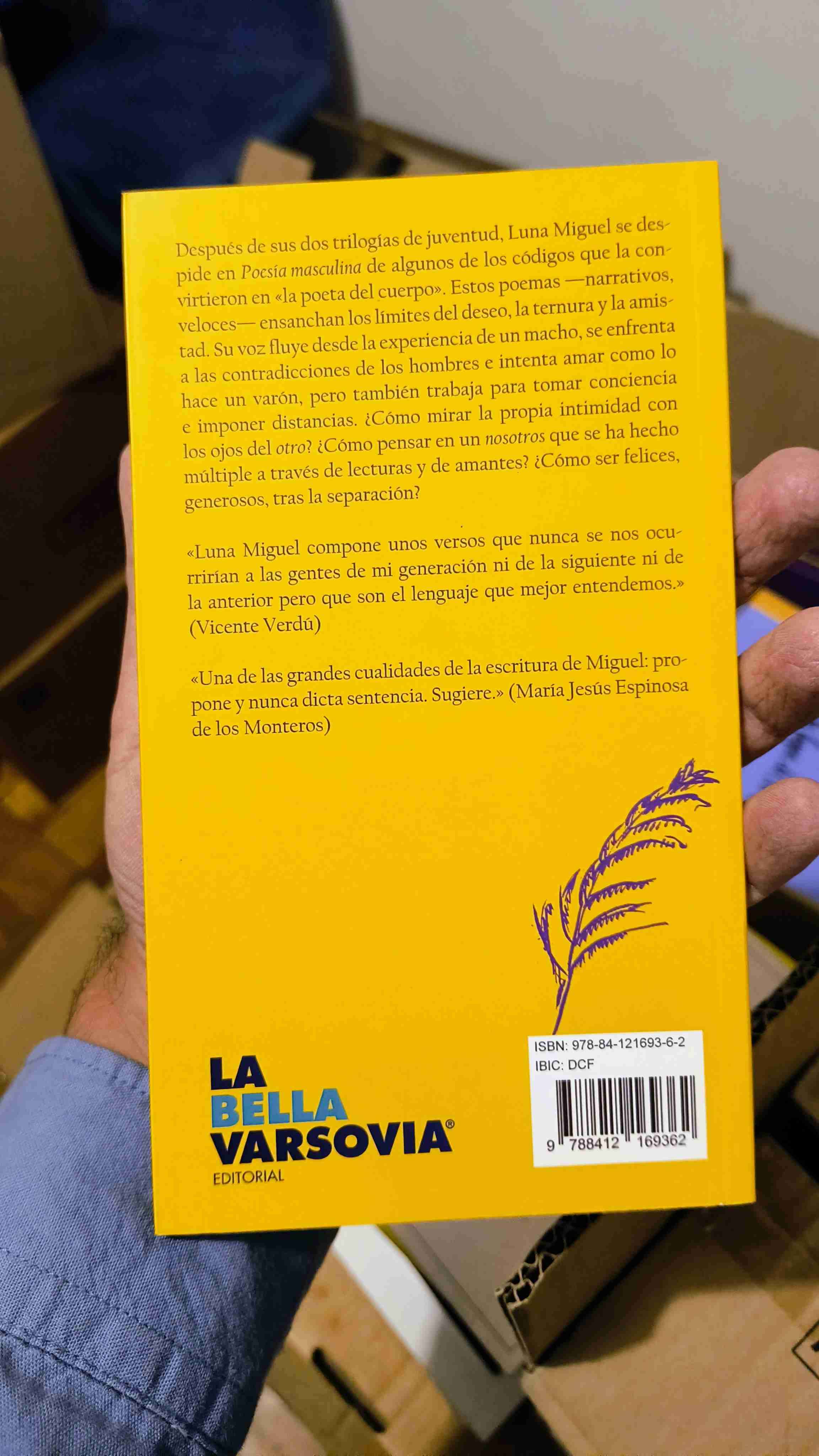 Libro Poesía Masculina Luna Miguel - miniatura 2