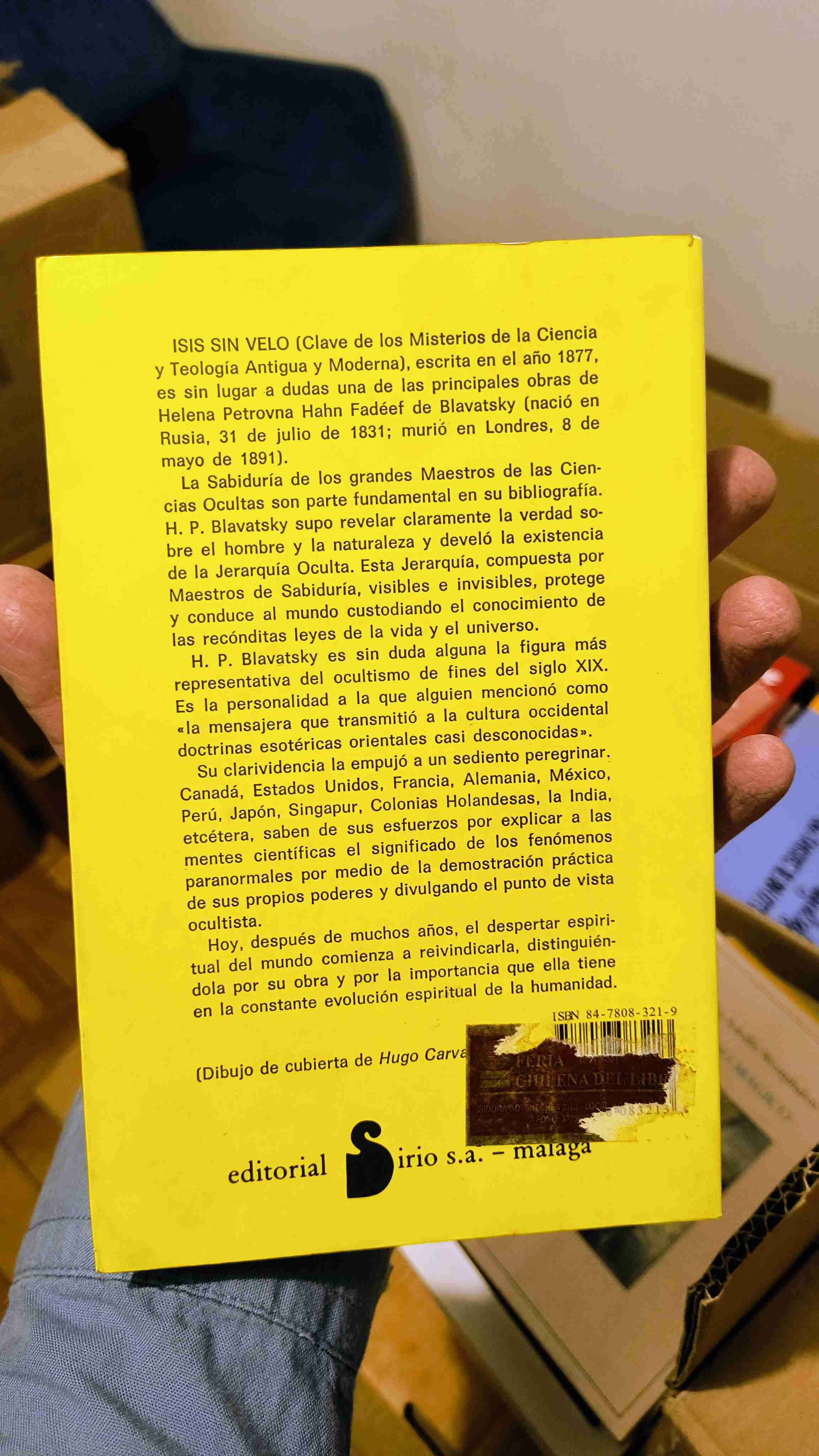 Libro 'Isis Sin Velo' Tomo III de Blavatsky - miniatura 2