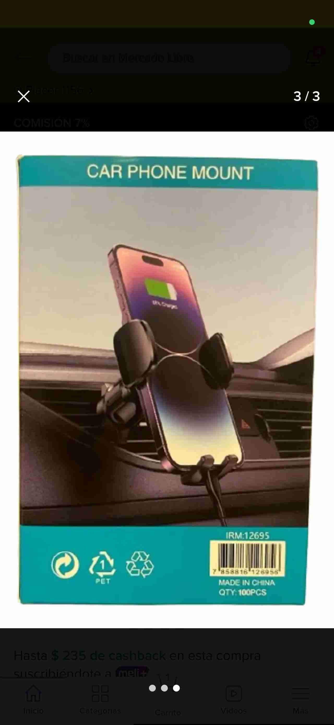 Soporte de celular para auto - miniatura 2