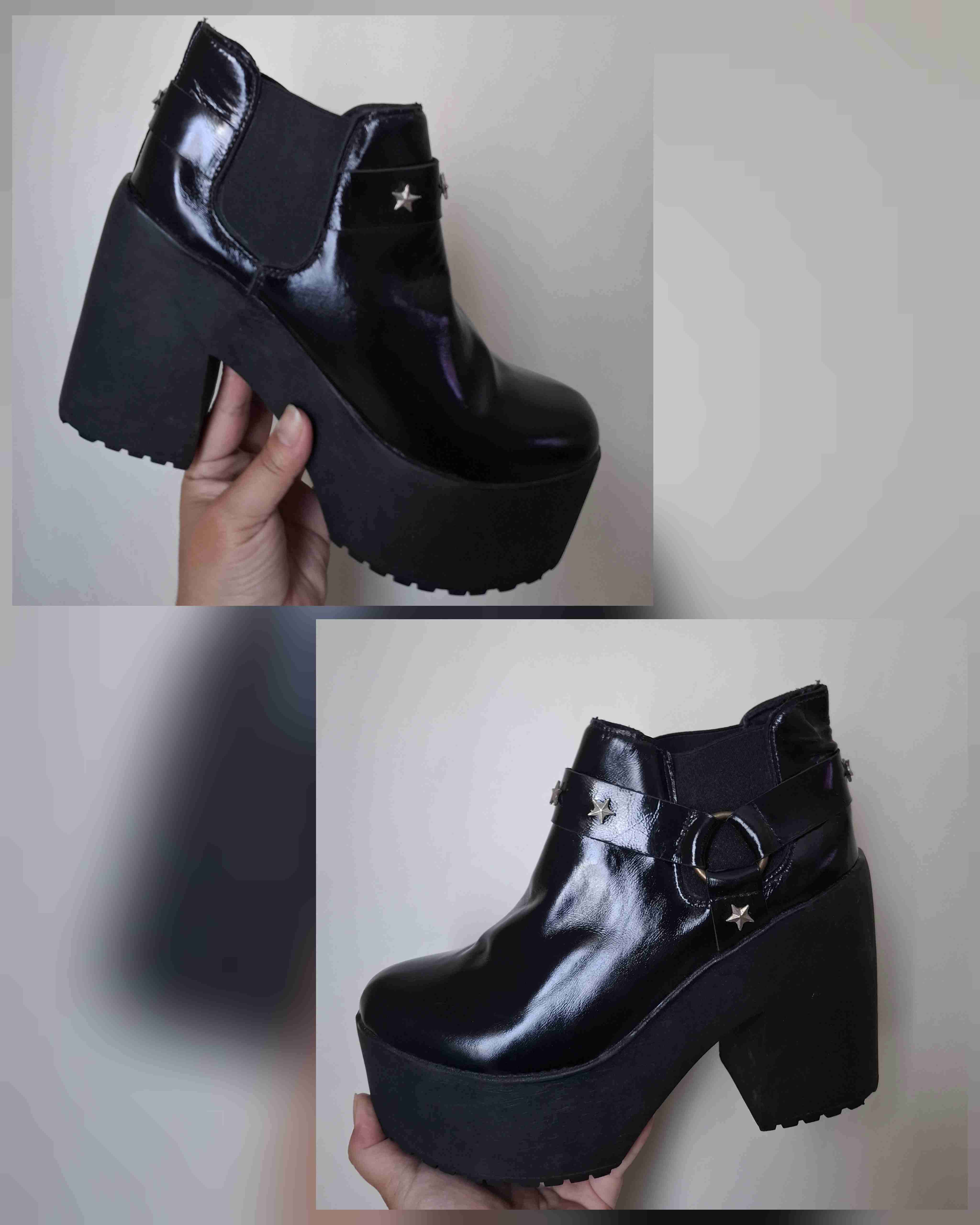 Botines negros con plataforma