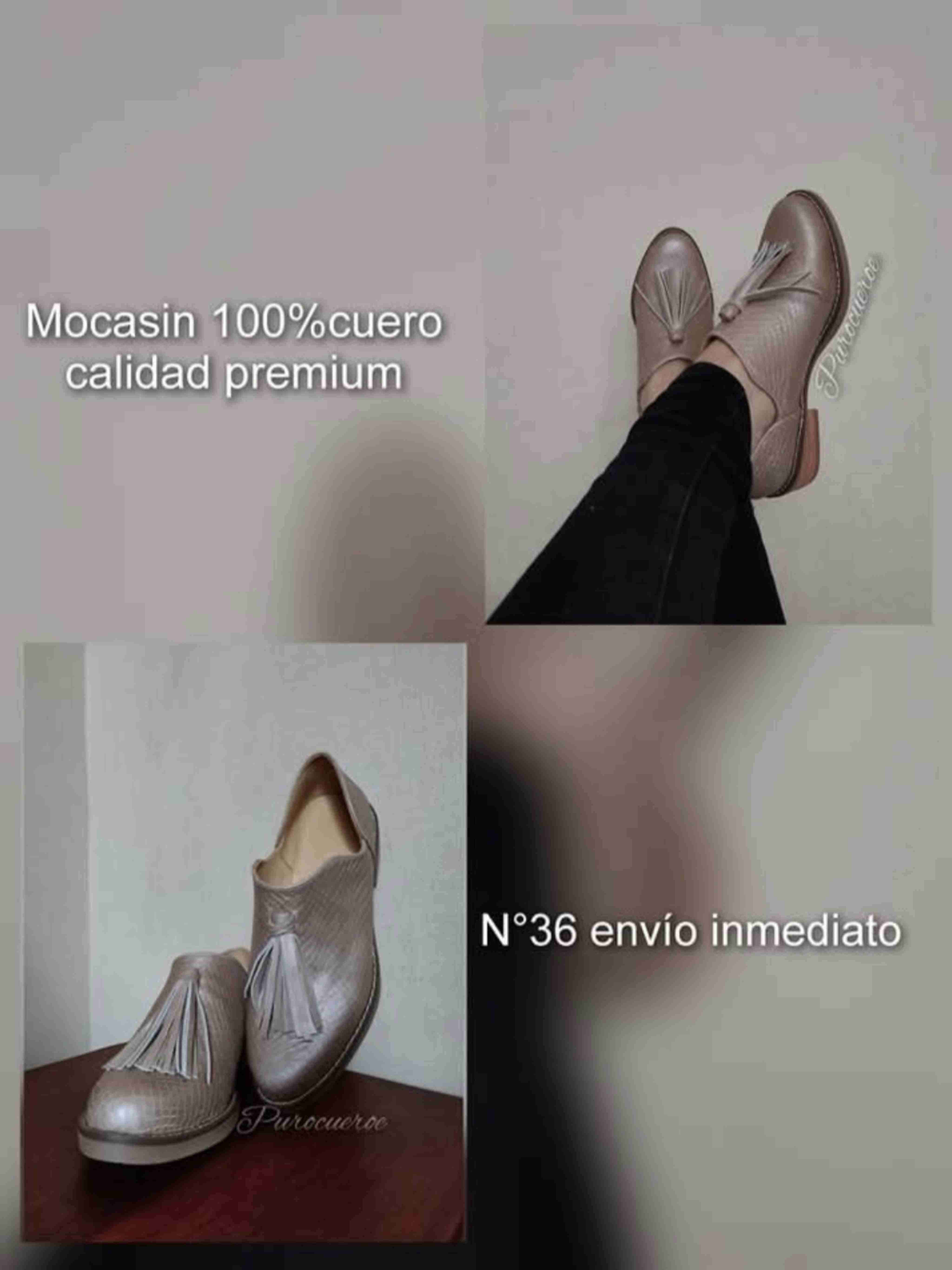 Mocasines de cuero Nº36