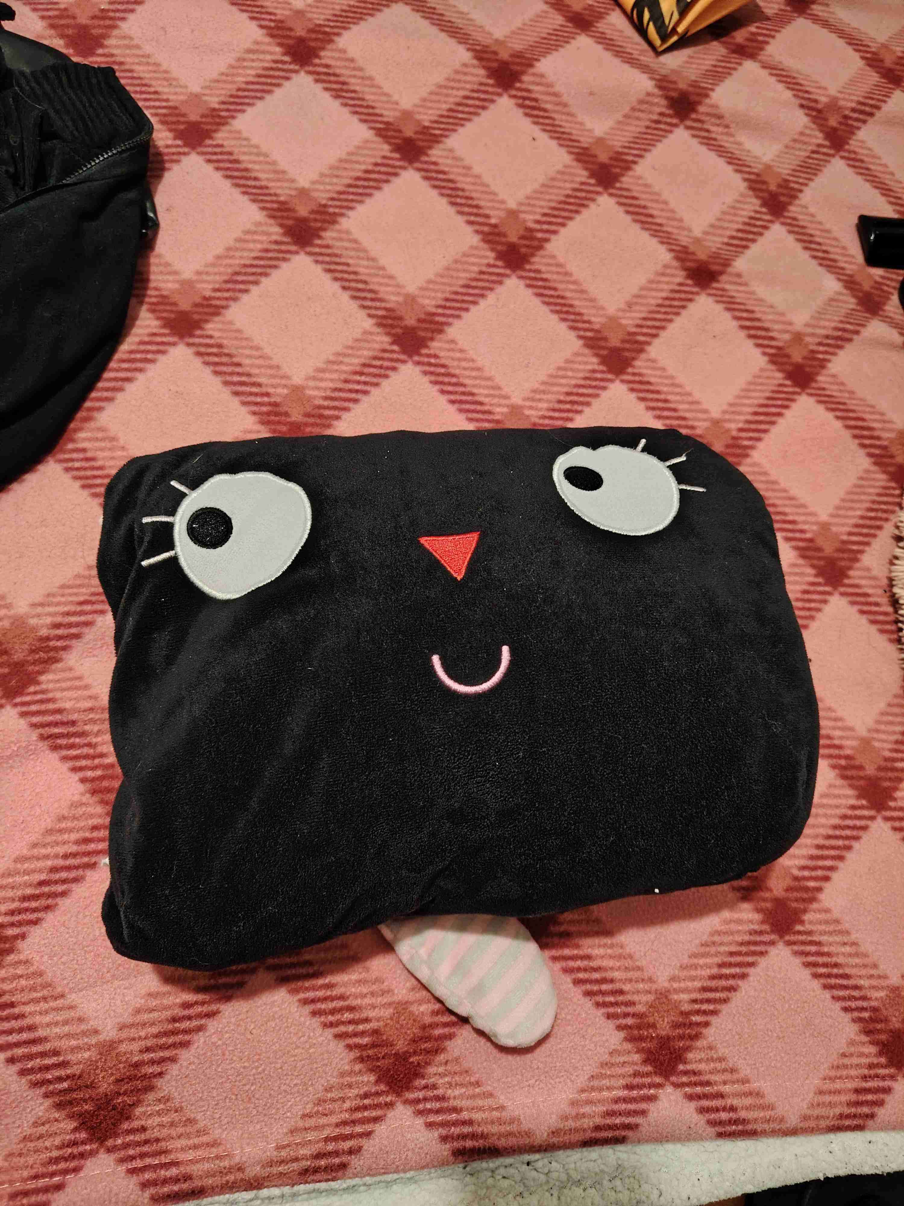 Cojín calienta manos con diseño de gato