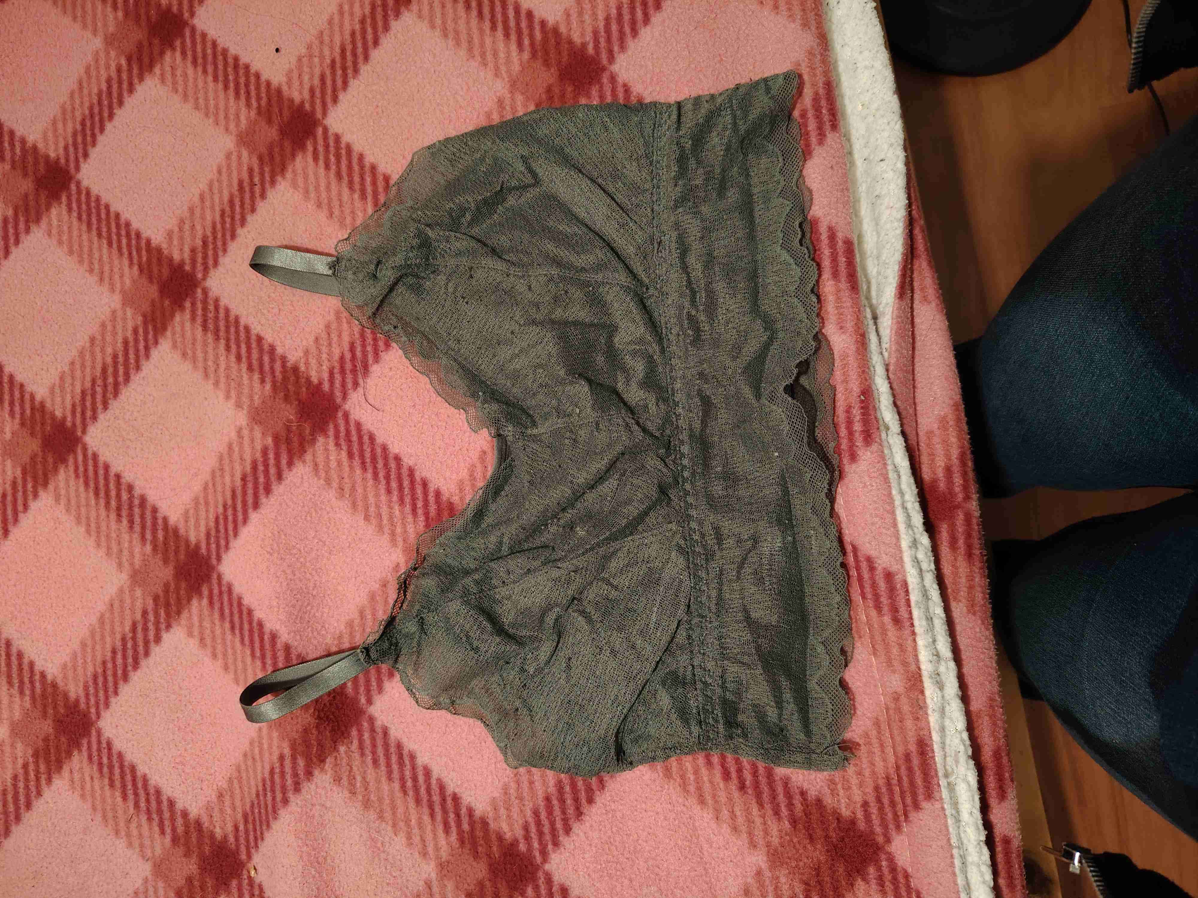 Bralette verde encaje