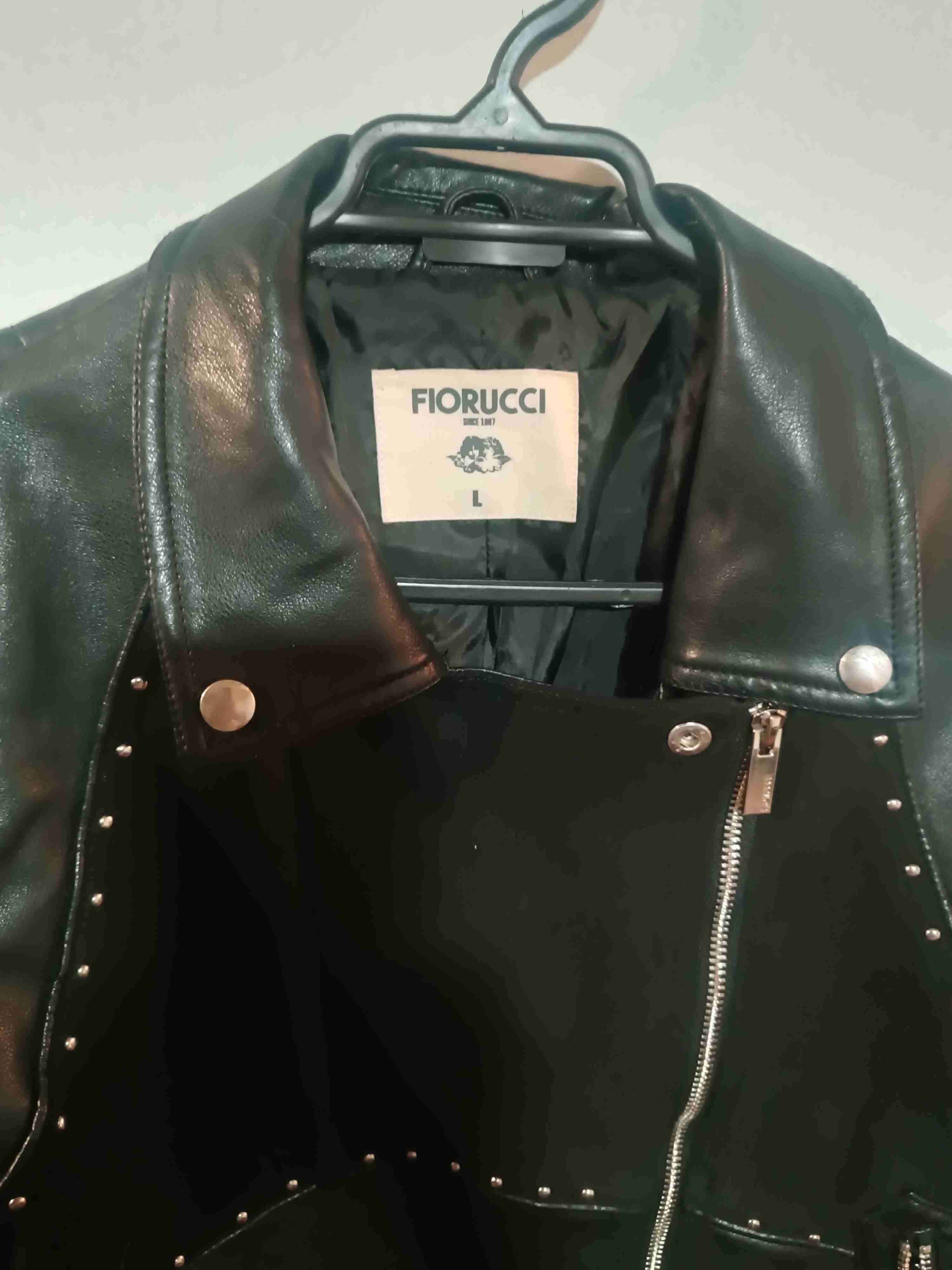 Chaqueta negra de cuero Fiorucci - miniatura 3