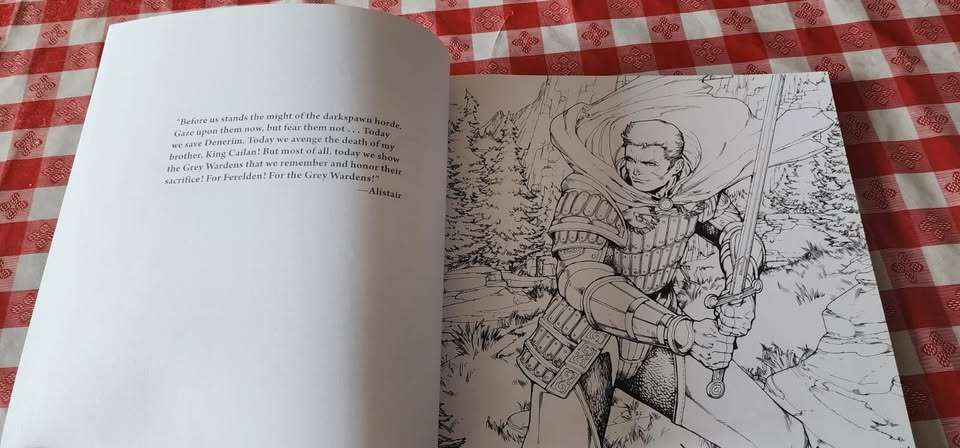 Dragon Age Adult Coloring Book Libro para Colorear - miniatura 6