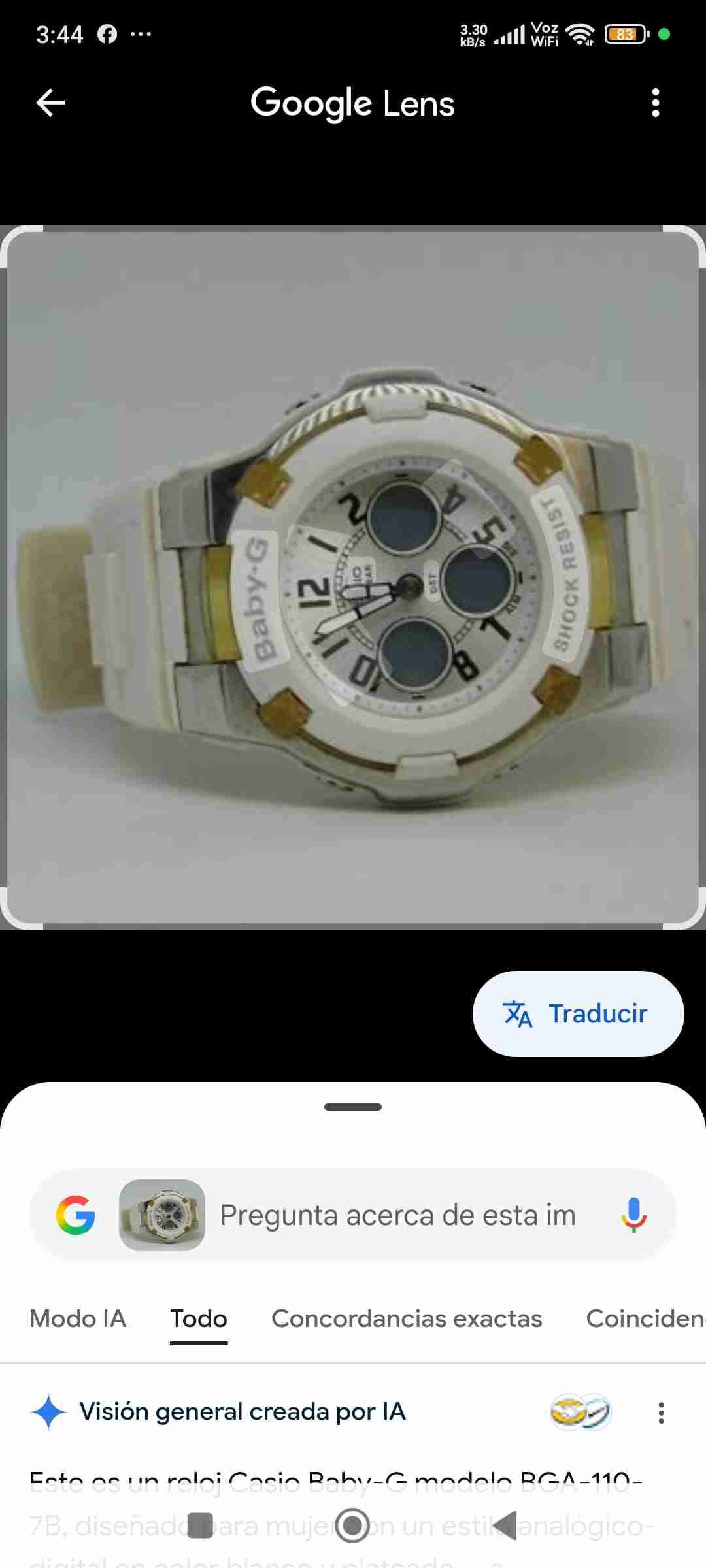 Reloj Baby-G blanco resistente - miniatura 2