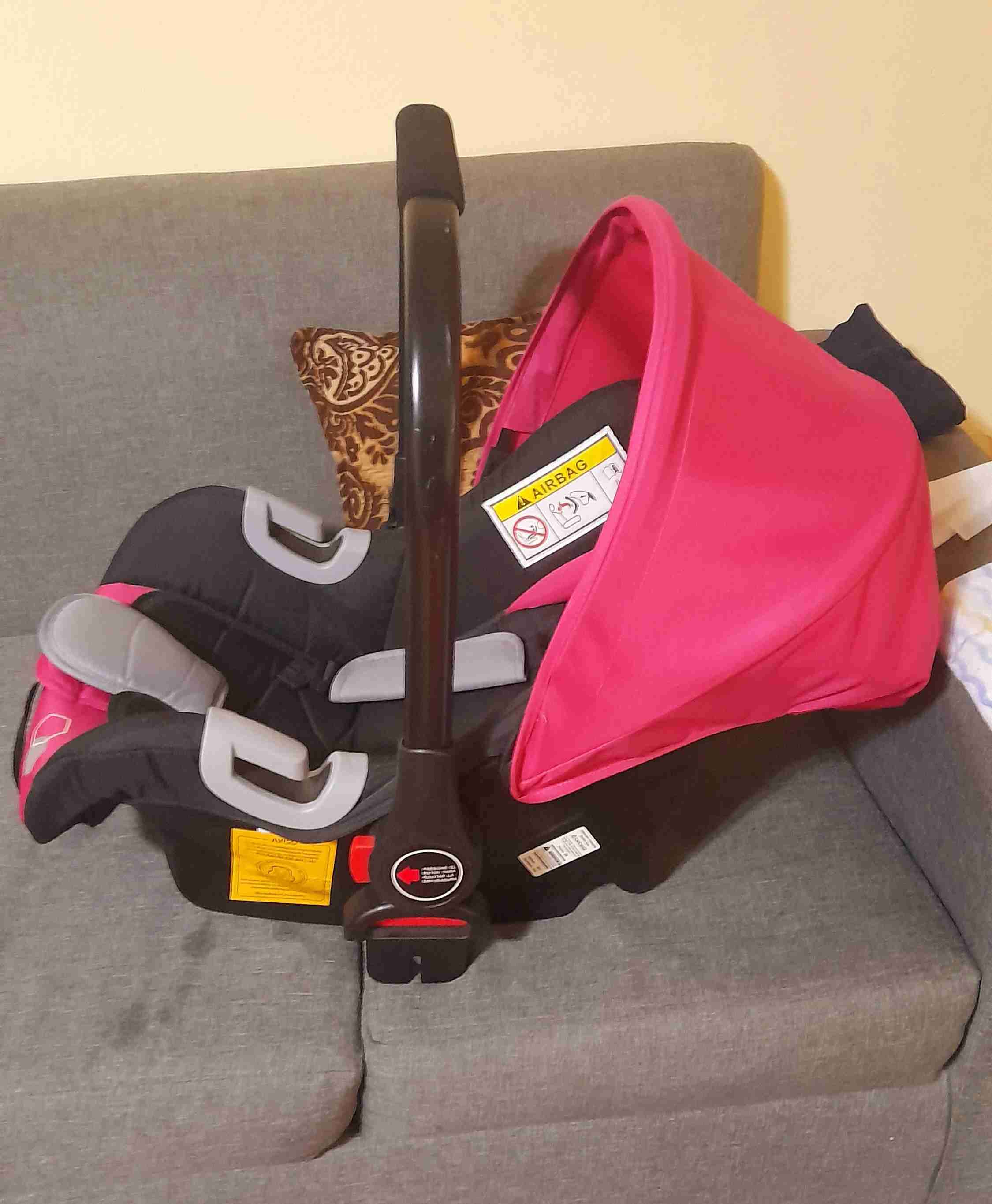 Coche de bebé rosa Bebesit - miniatura 3