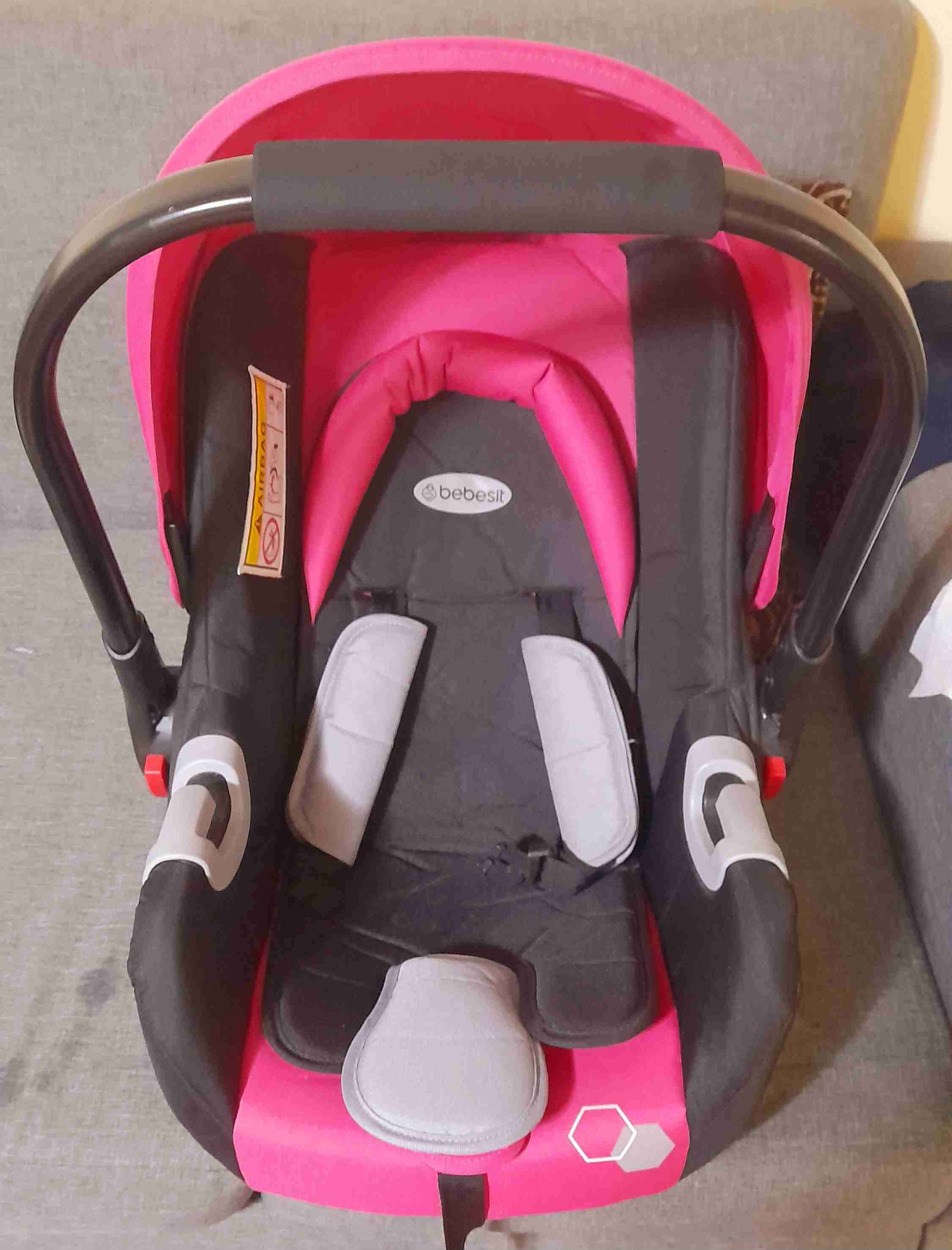 Coche de bebé rosa Bebesit - miniatura 5