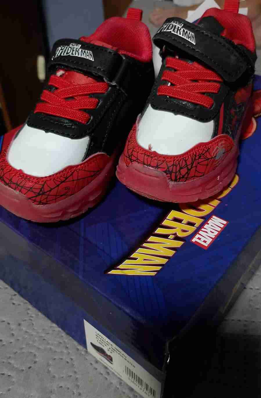 Zapatillas infantiles Spiderman rojas - miniatura 1
