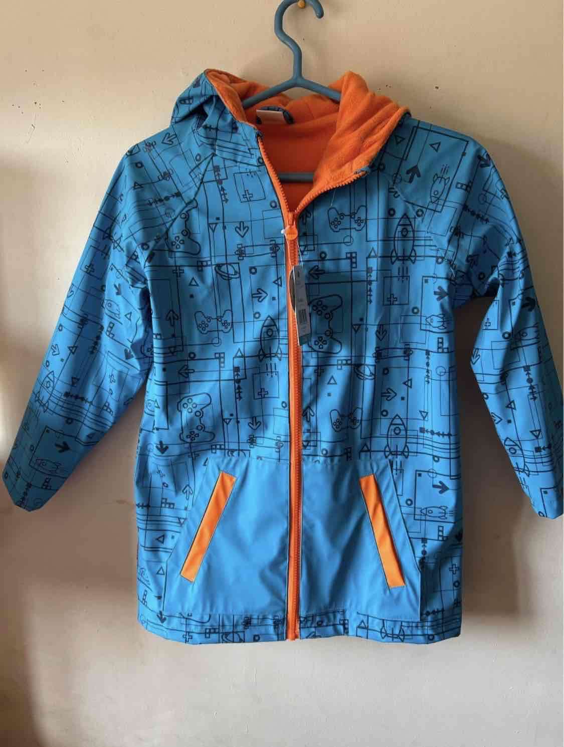 Chaqueta azul con capucha para niños - miniatura 1