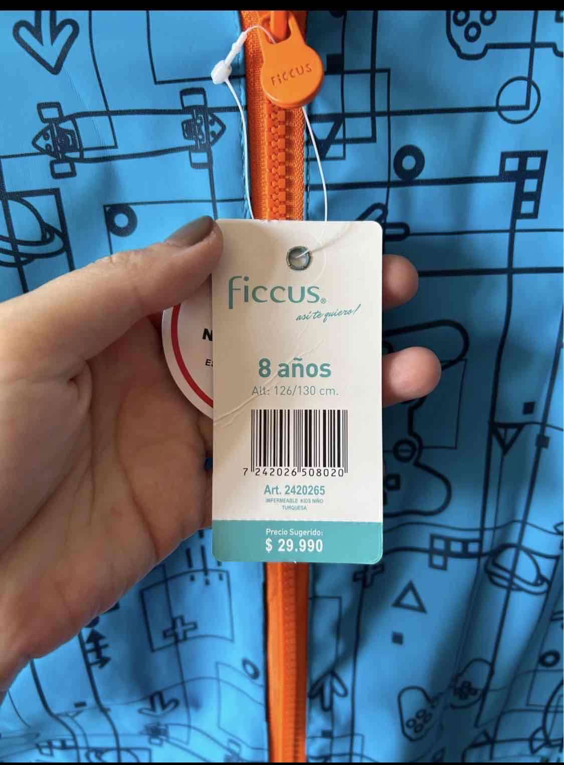 Chaqueta azul con capucha para niños - miniatura 2