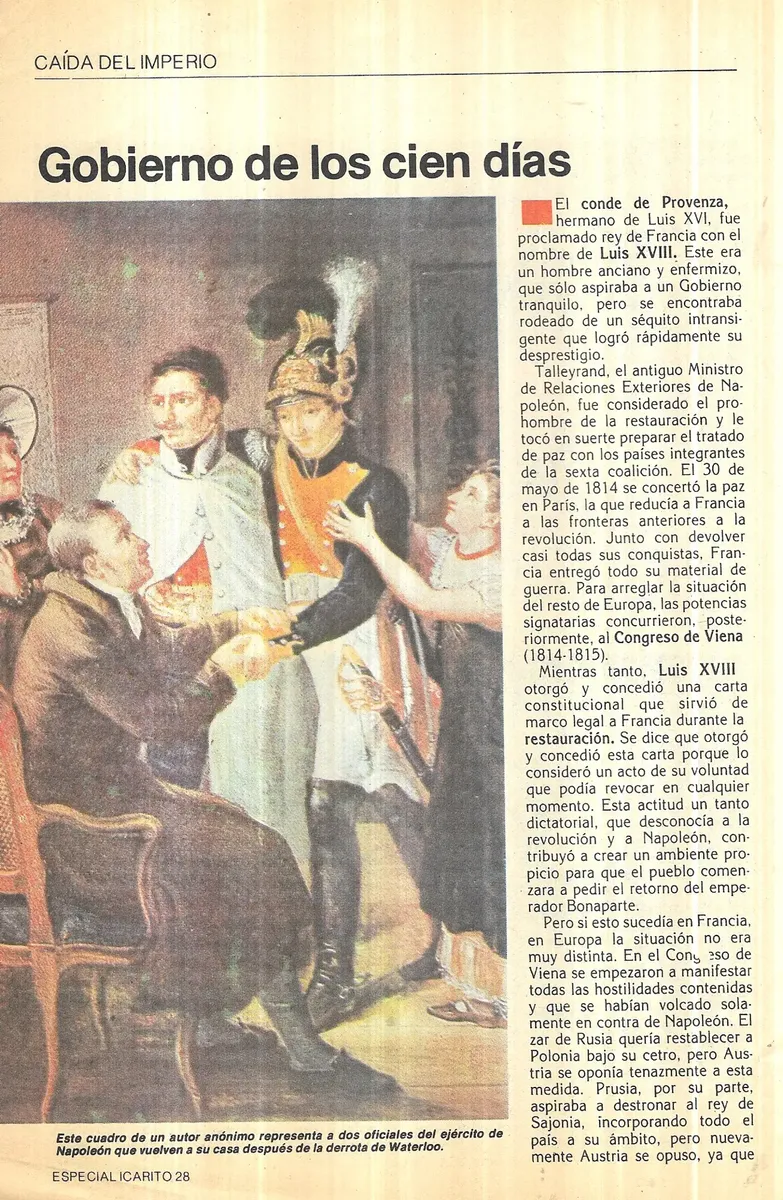 Icarito # 19 El Imperio De Napoleón De Una Sola Ve - miniatura 2