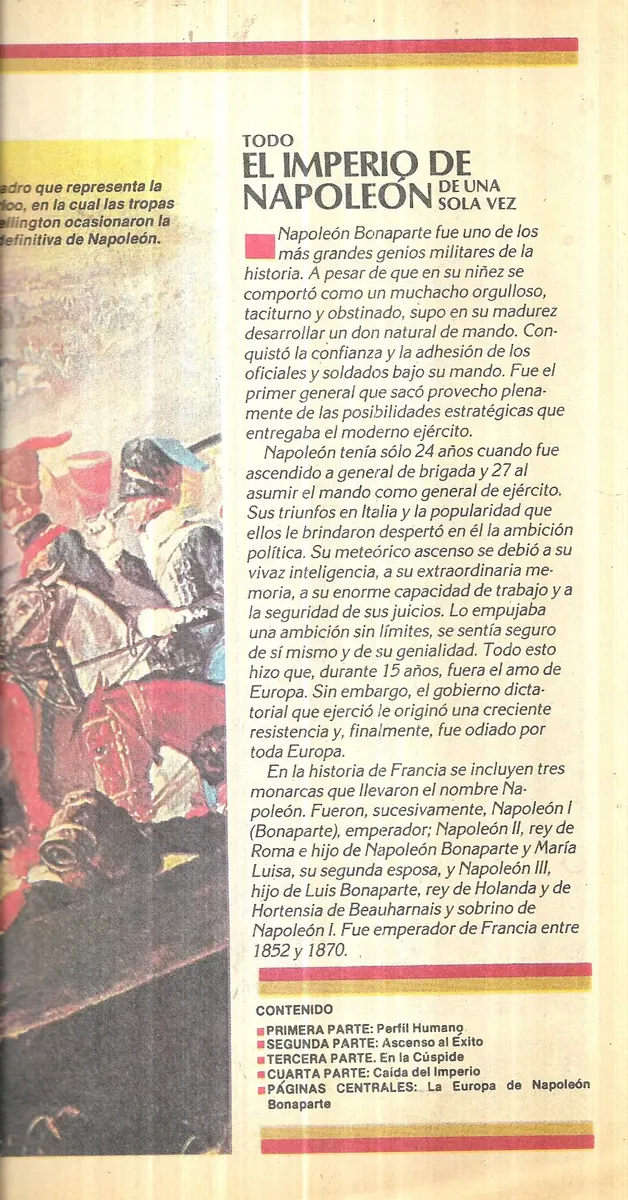 Icarito # 19 El Imperio De Napoleón De Una Sola Ve - miniatura 3