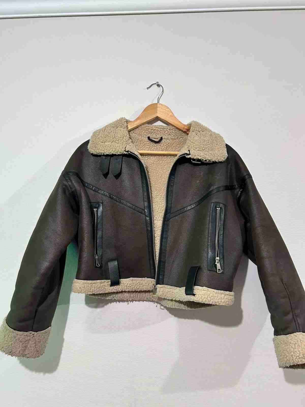 Chaqueta aviador de cuero - miniatura 2