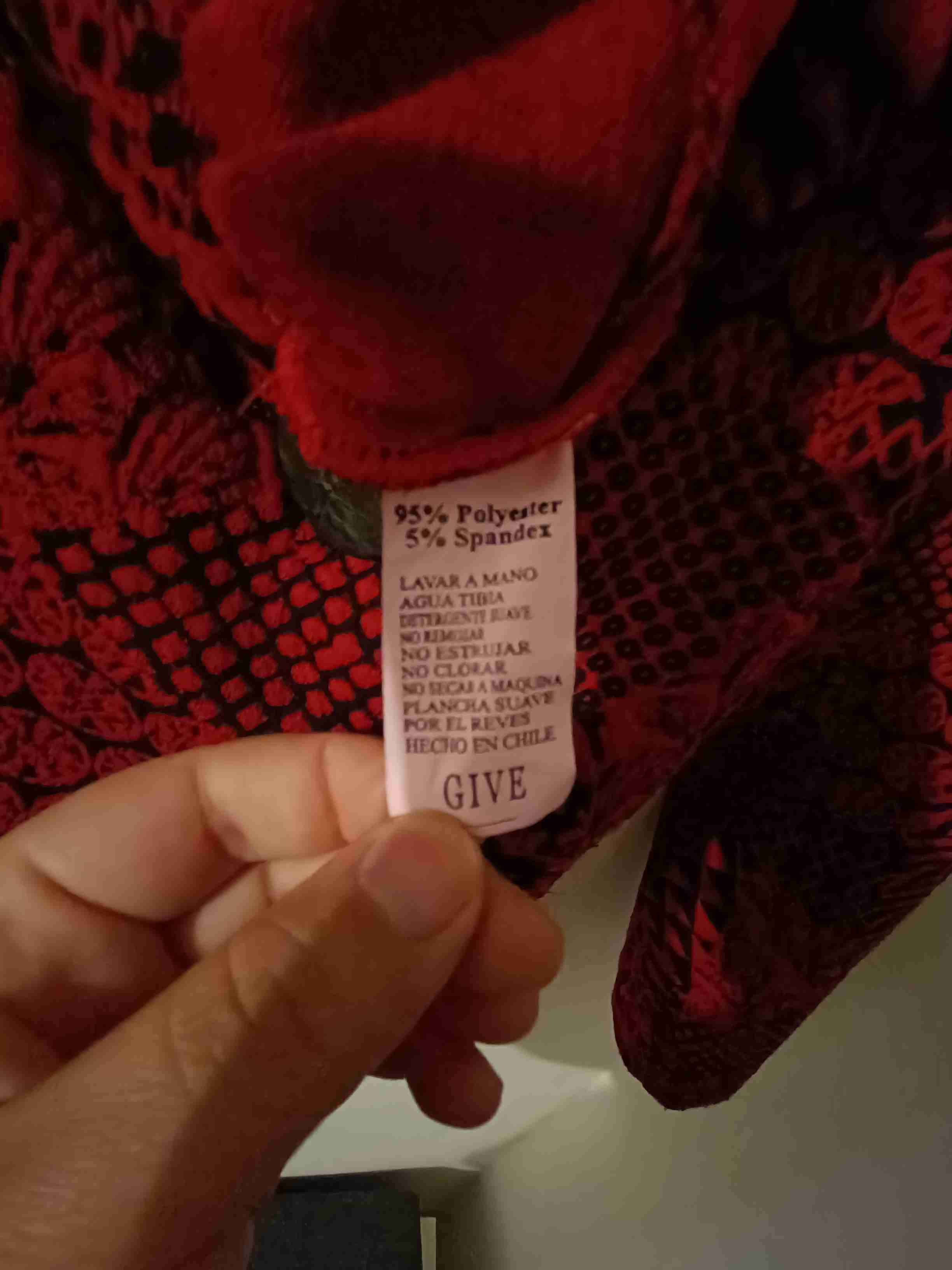 Blazer rojo con diseño geométrico - miniatura 3