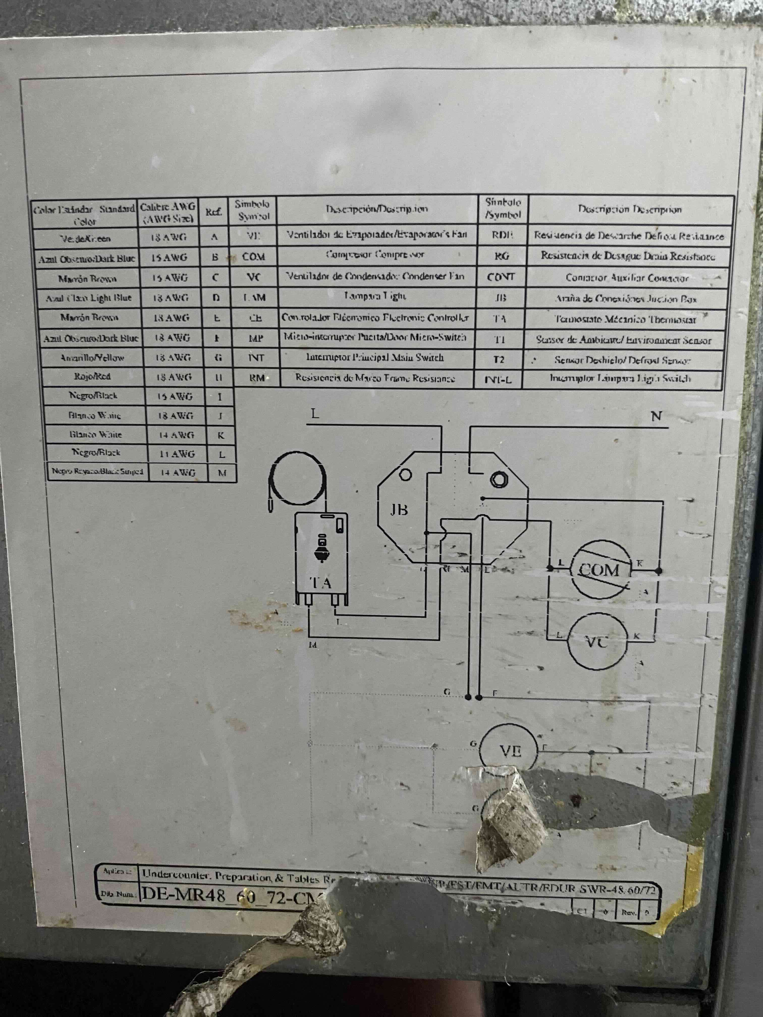 Mesón Refrigerador industrial de acero inoxidable - miniatura 2