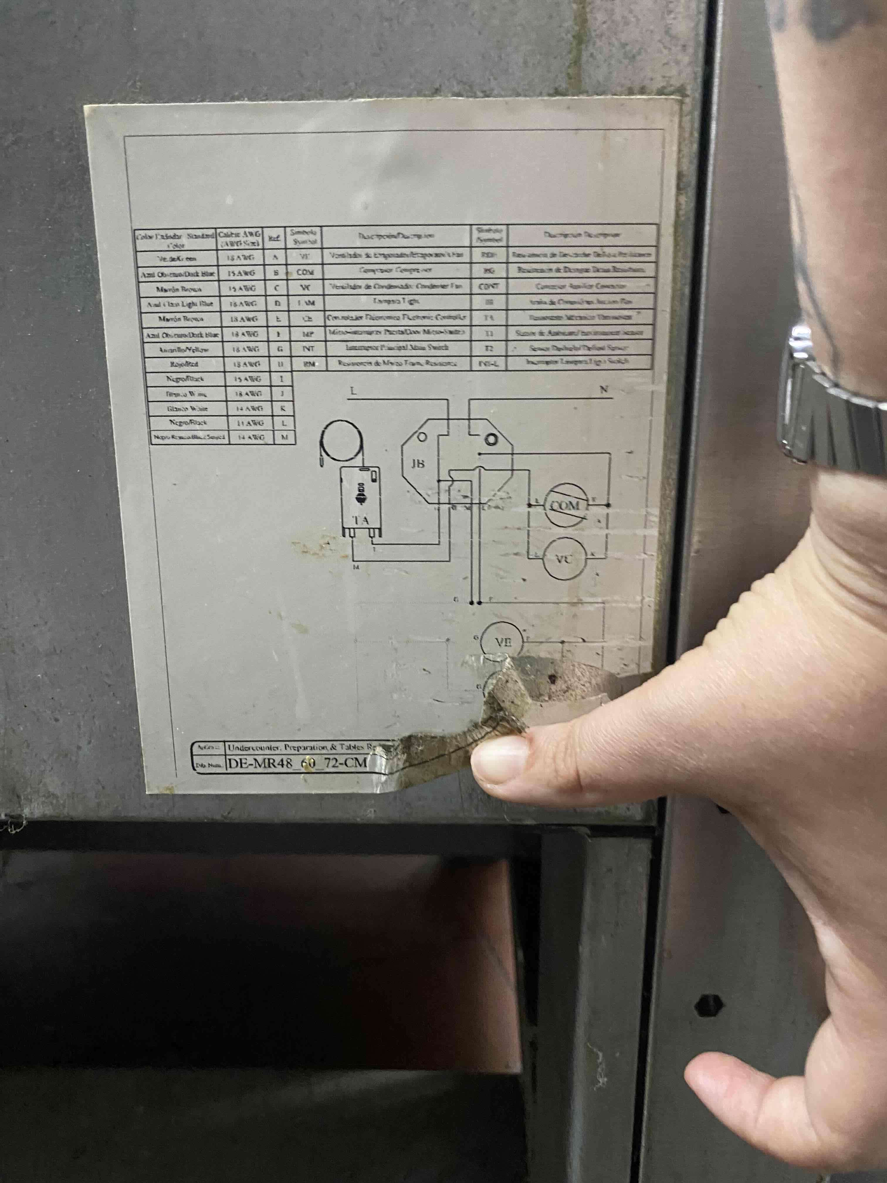 Mesón Refrigerador industrial de acero inoxidable - miniatura 3