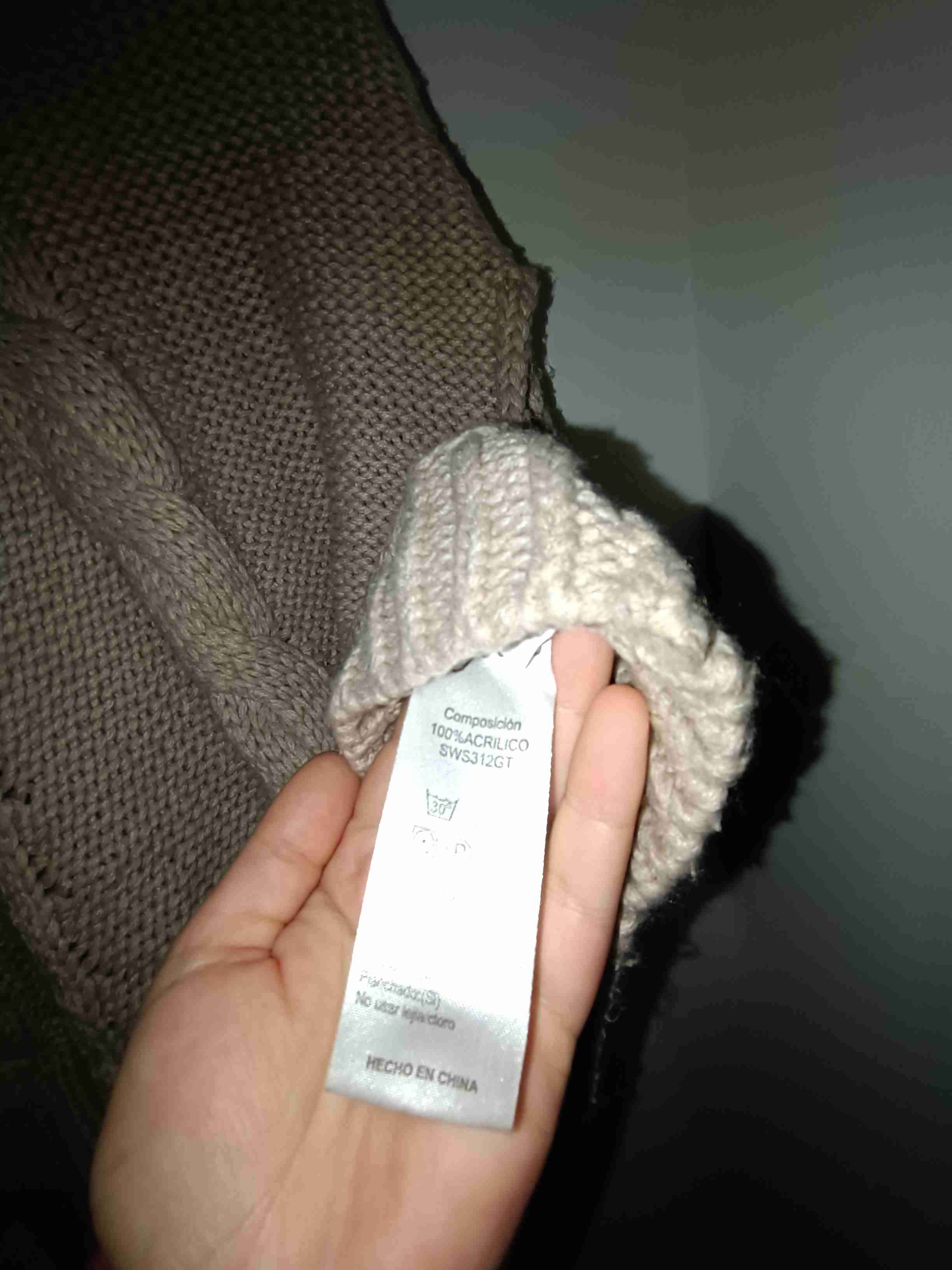 Poncho beige - miniatura 3