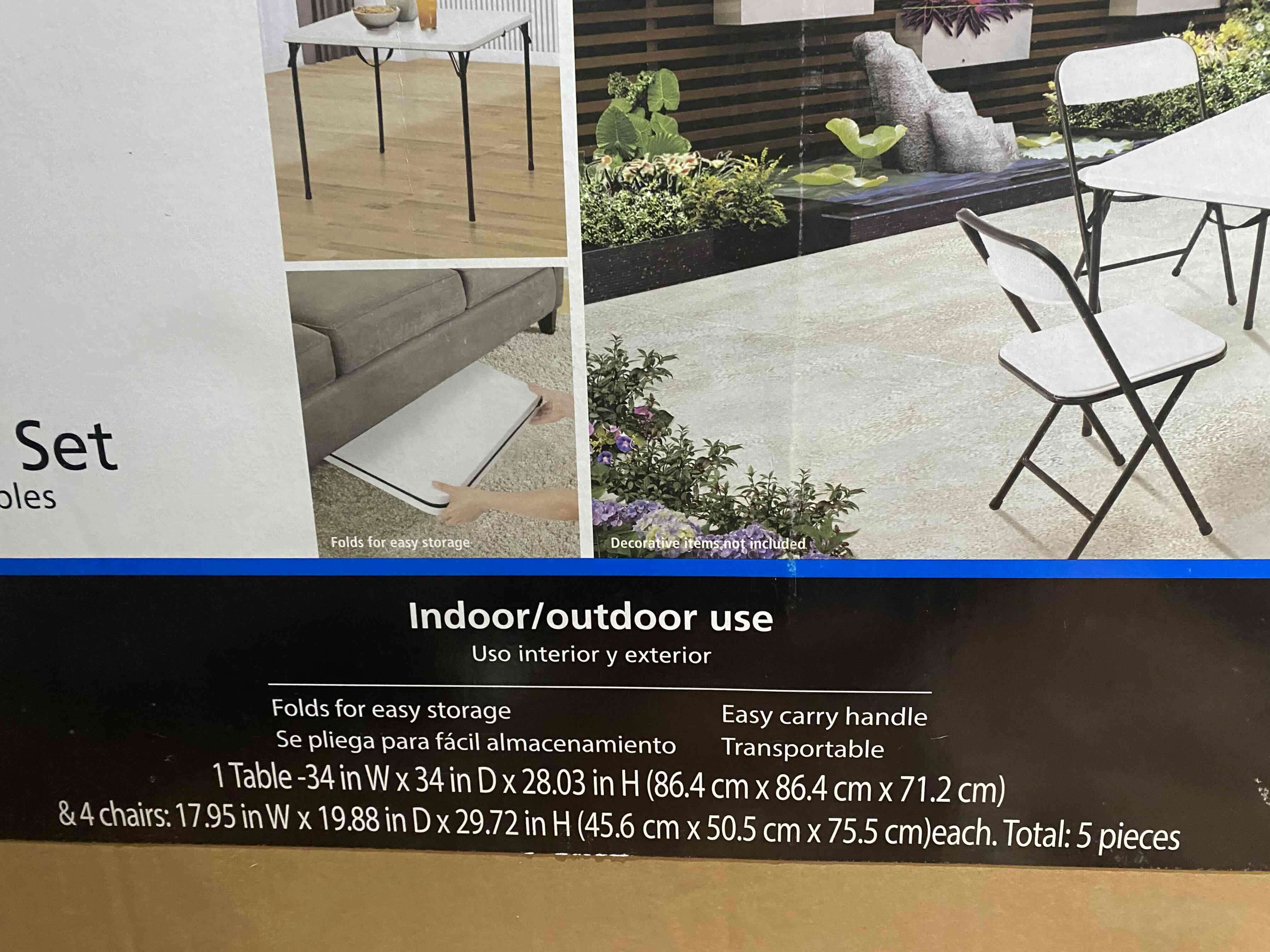 Set de mesa y sillas plegables - miniatura 3