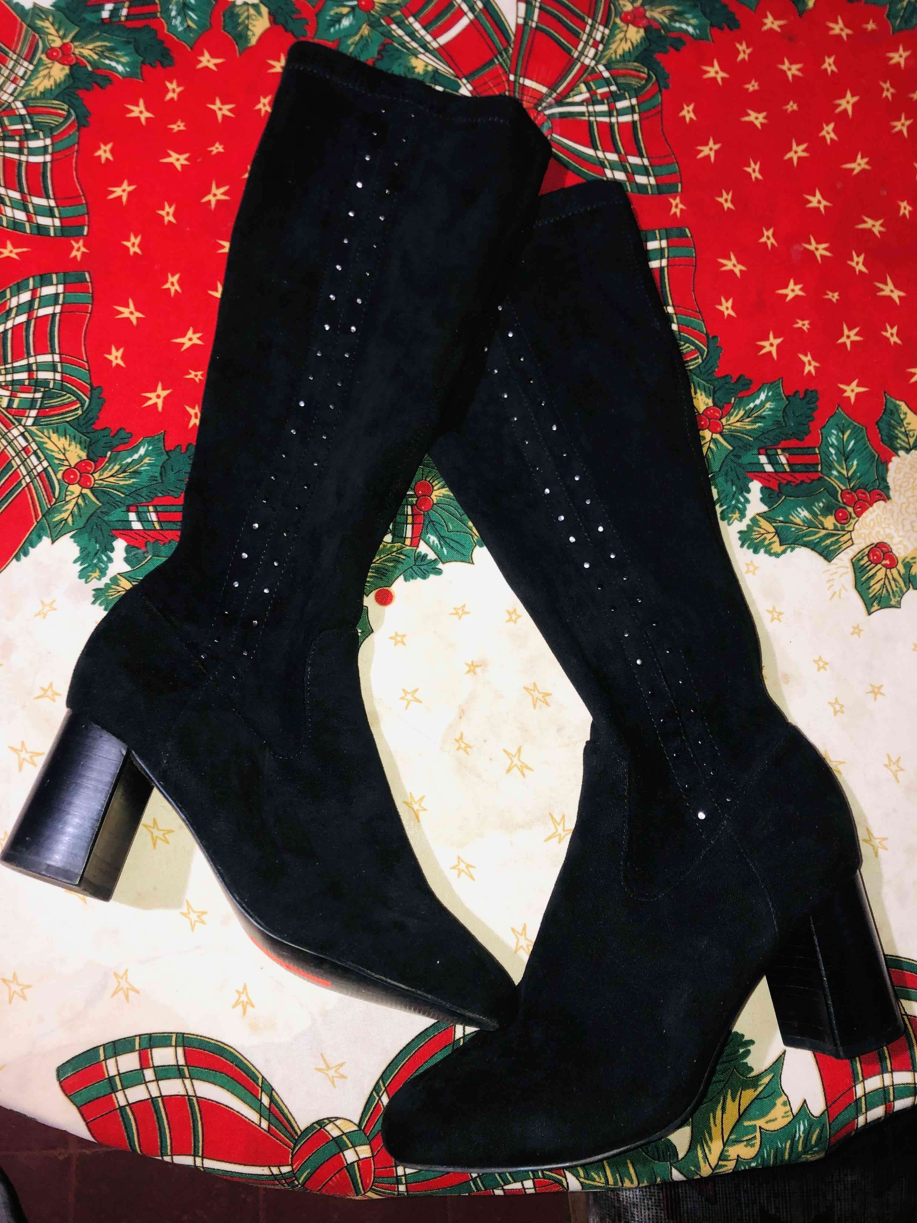 Botas negras de gamuza - miniatura 2