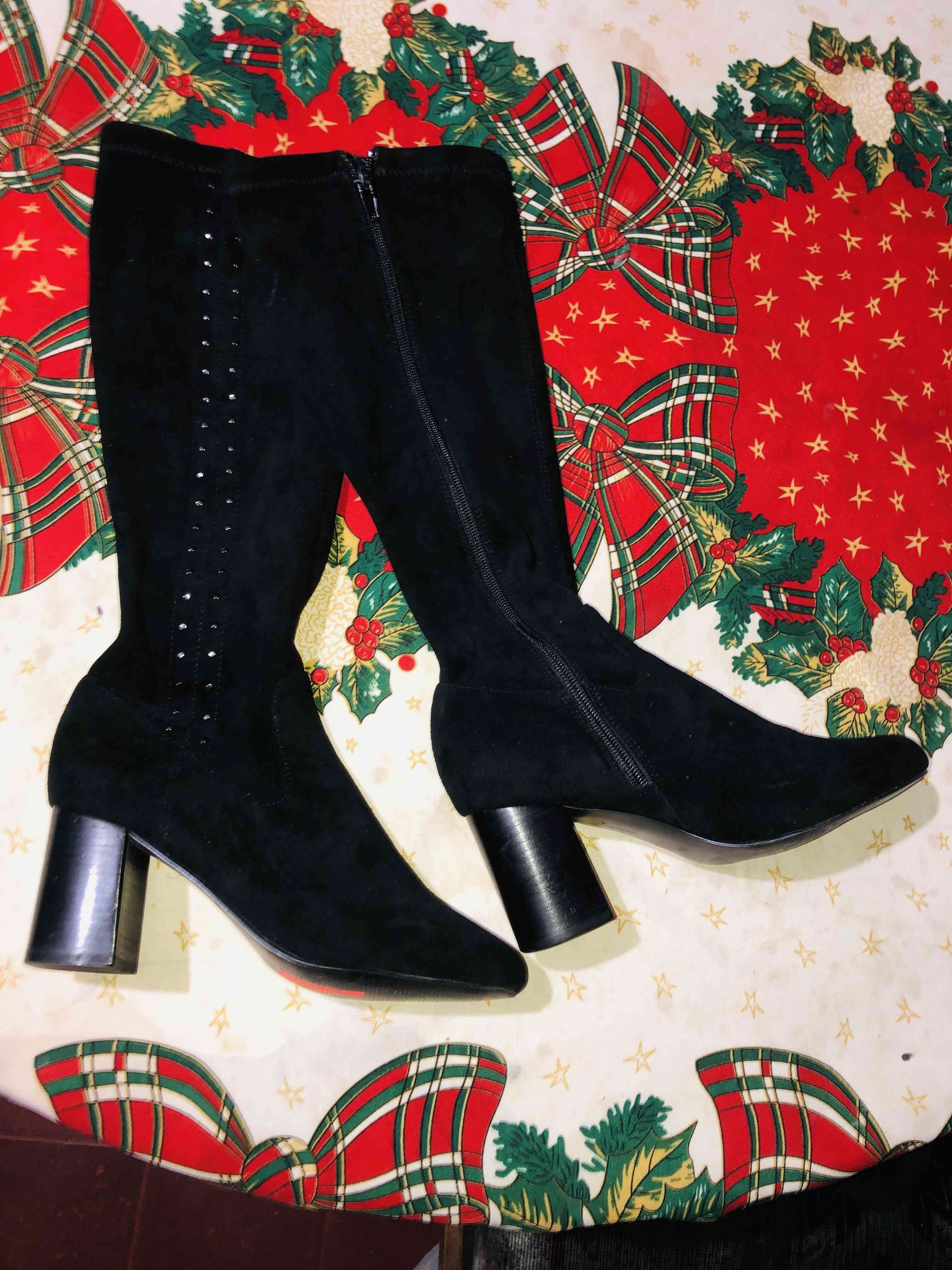 Botas negras de gamuza - miniatura 3