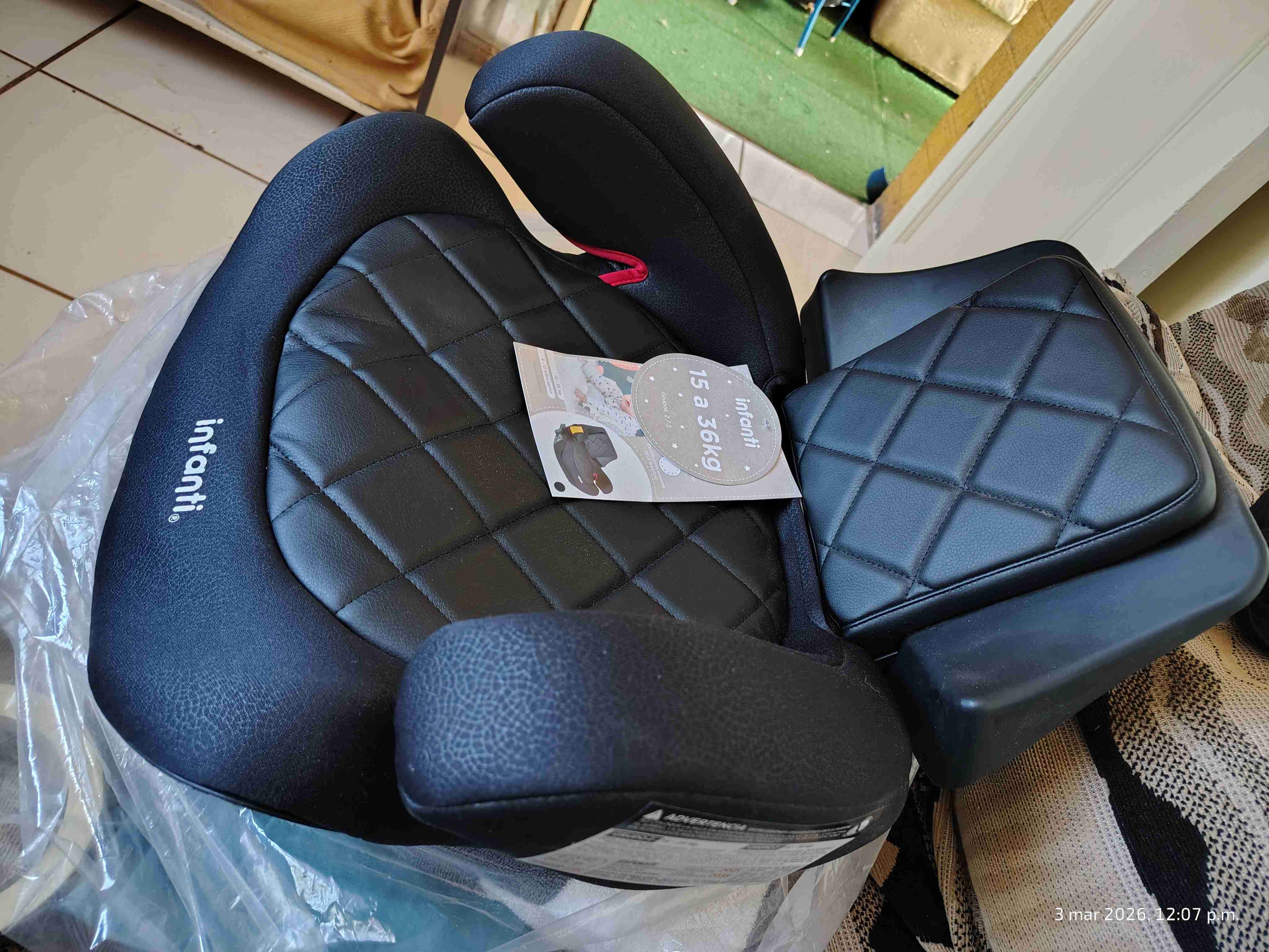 Alzador infantil negro nuevo sin uso - miniatura 1