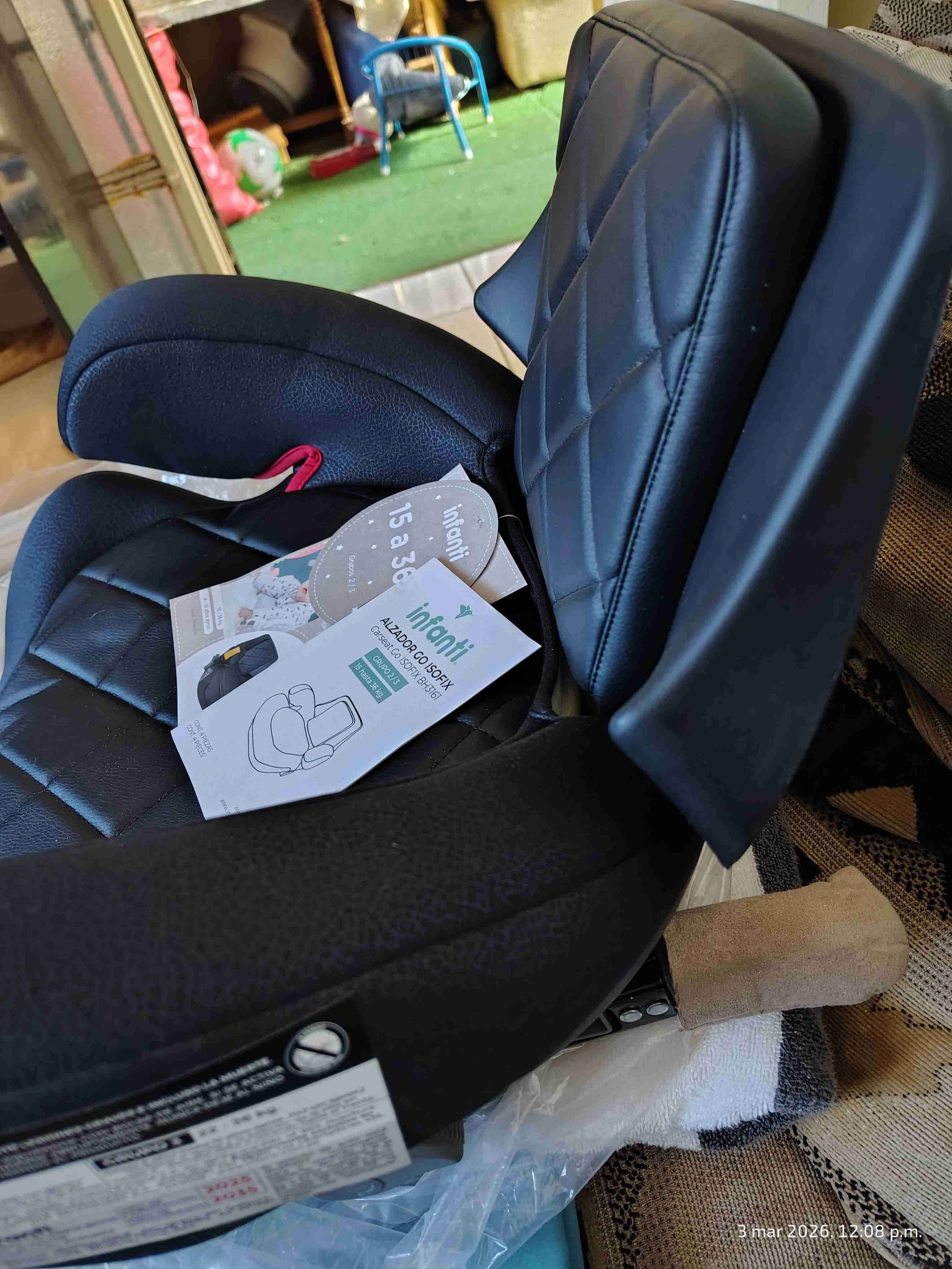 Alzador infantil negro nuevo sin uso - miniatura 2