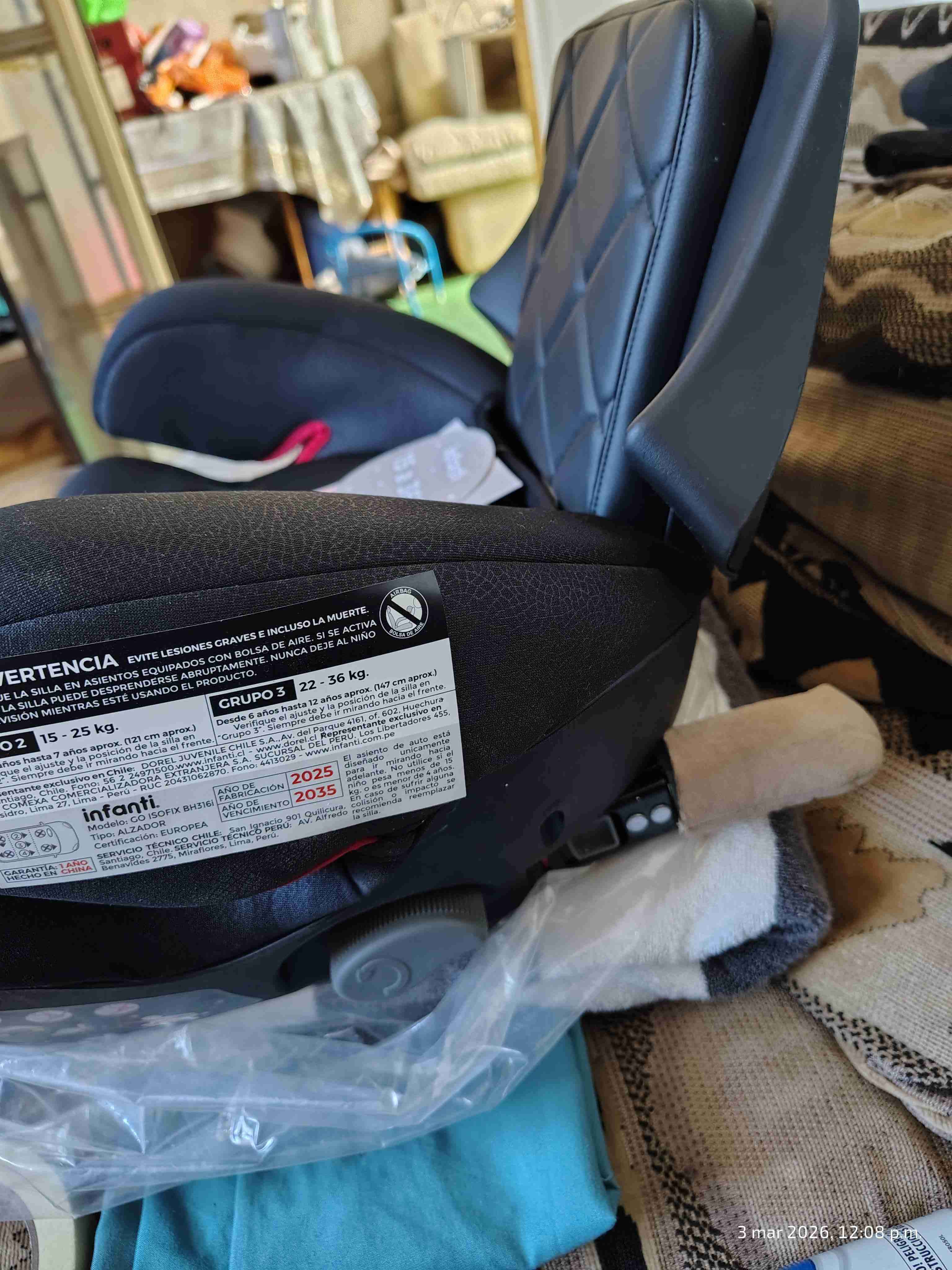 Alzador infantil negro nuevo sin uso - miniatura 4