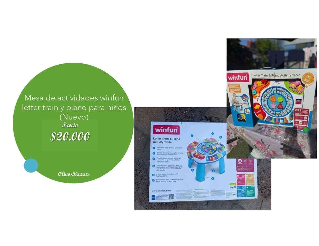 Mesa de actividades Winfun para niños