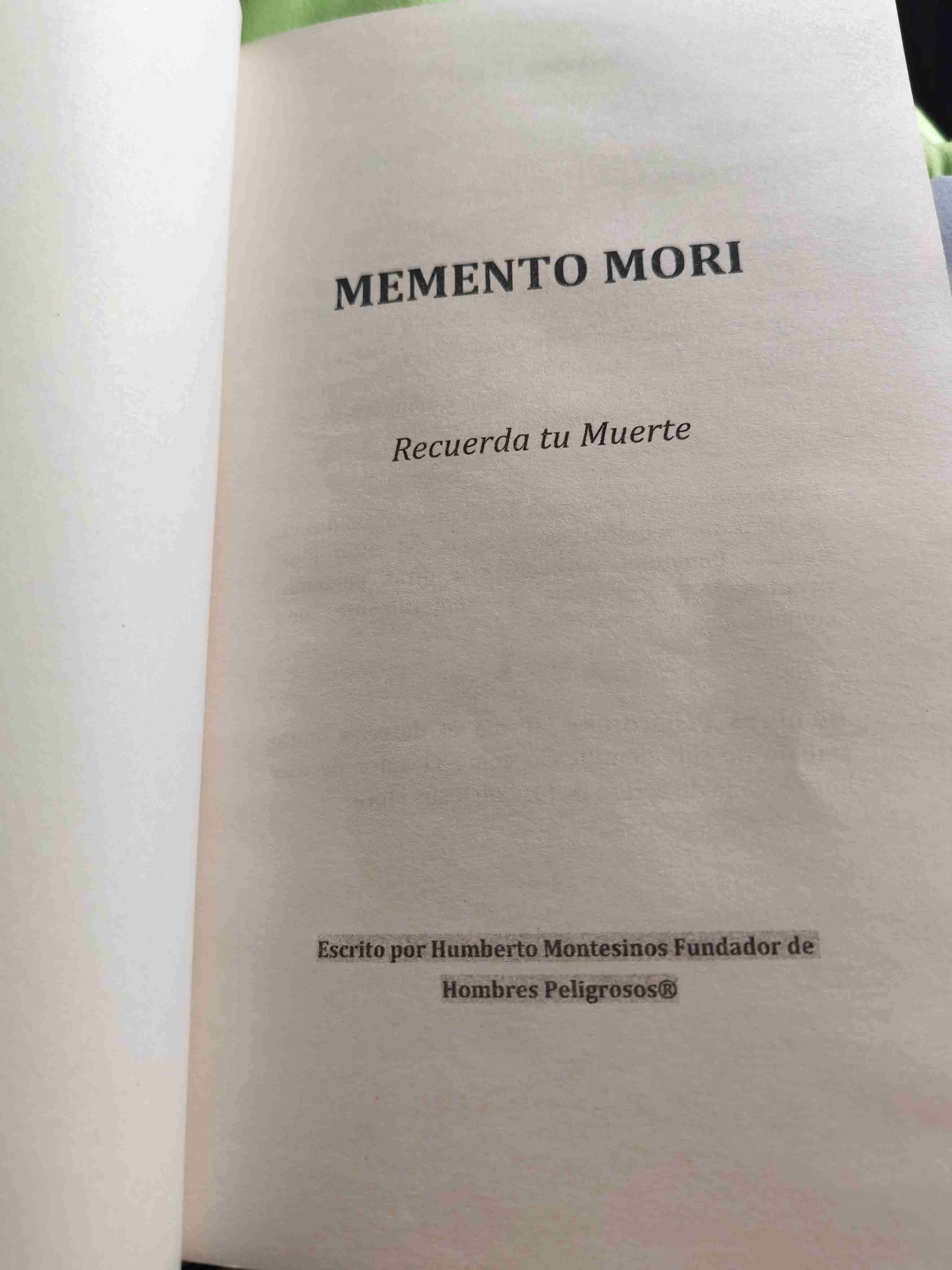 Libro Memento Mori - miniatura 3