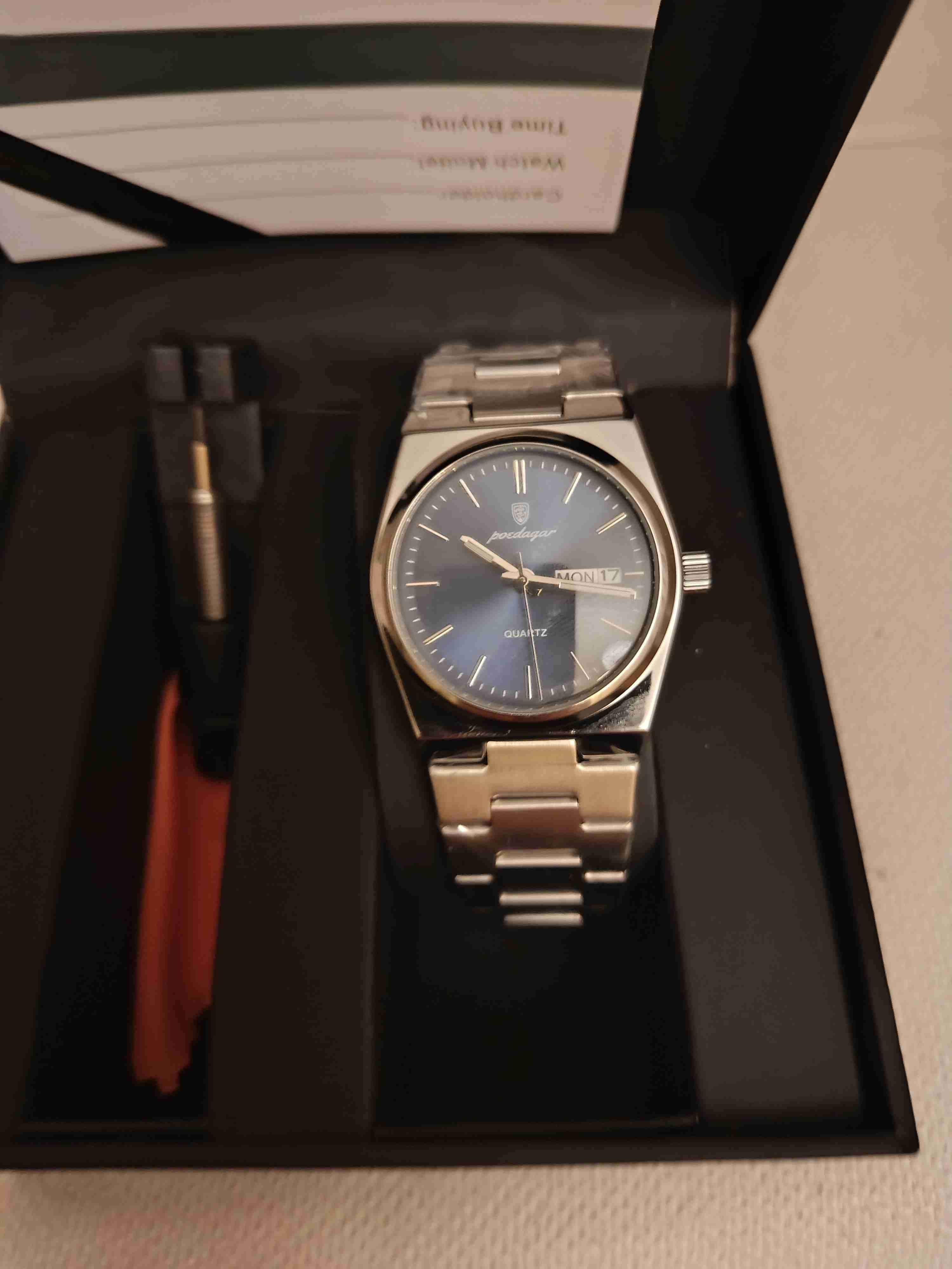 Reloj de pulsera plateado - miniatura 2