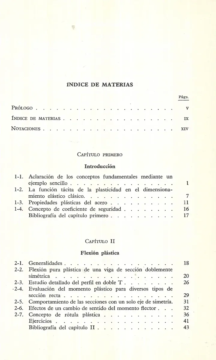Libro Cálculo Plástico de las Construcciones - miniatura 3