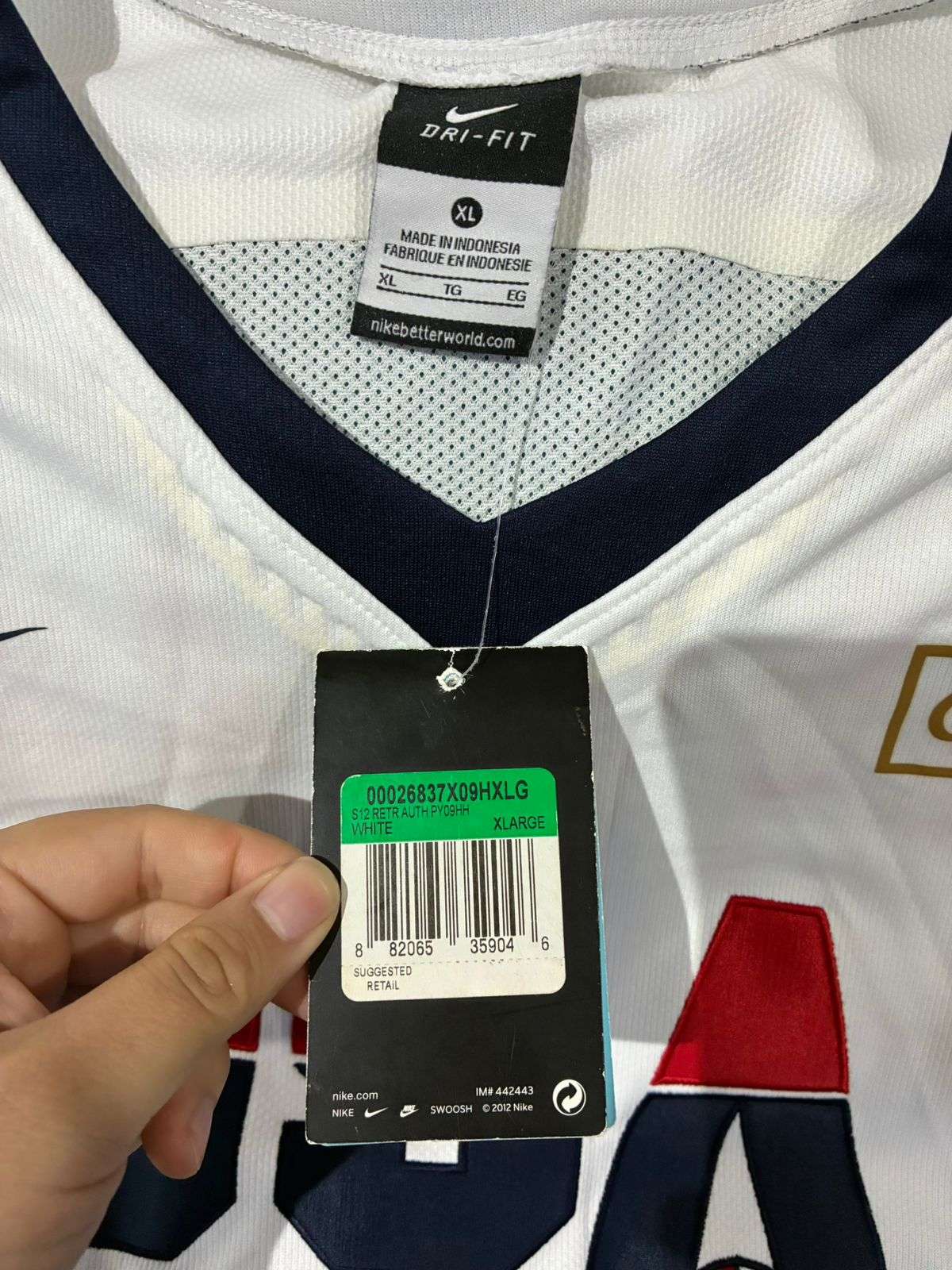 Camiseta Nike USA Basketball blanca - miniatura 3