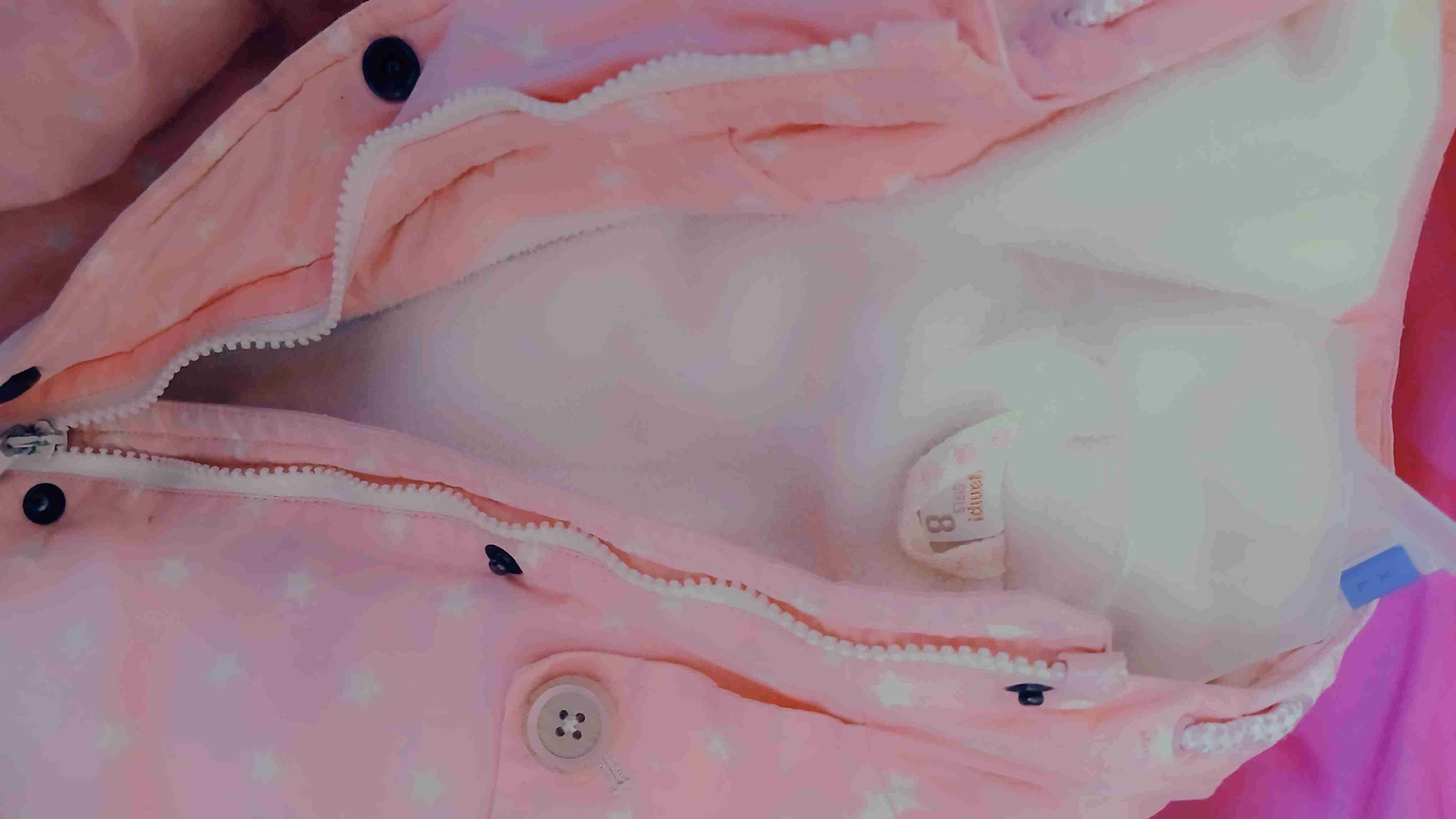 Parka rosado infantil estrellas - miniatura 3