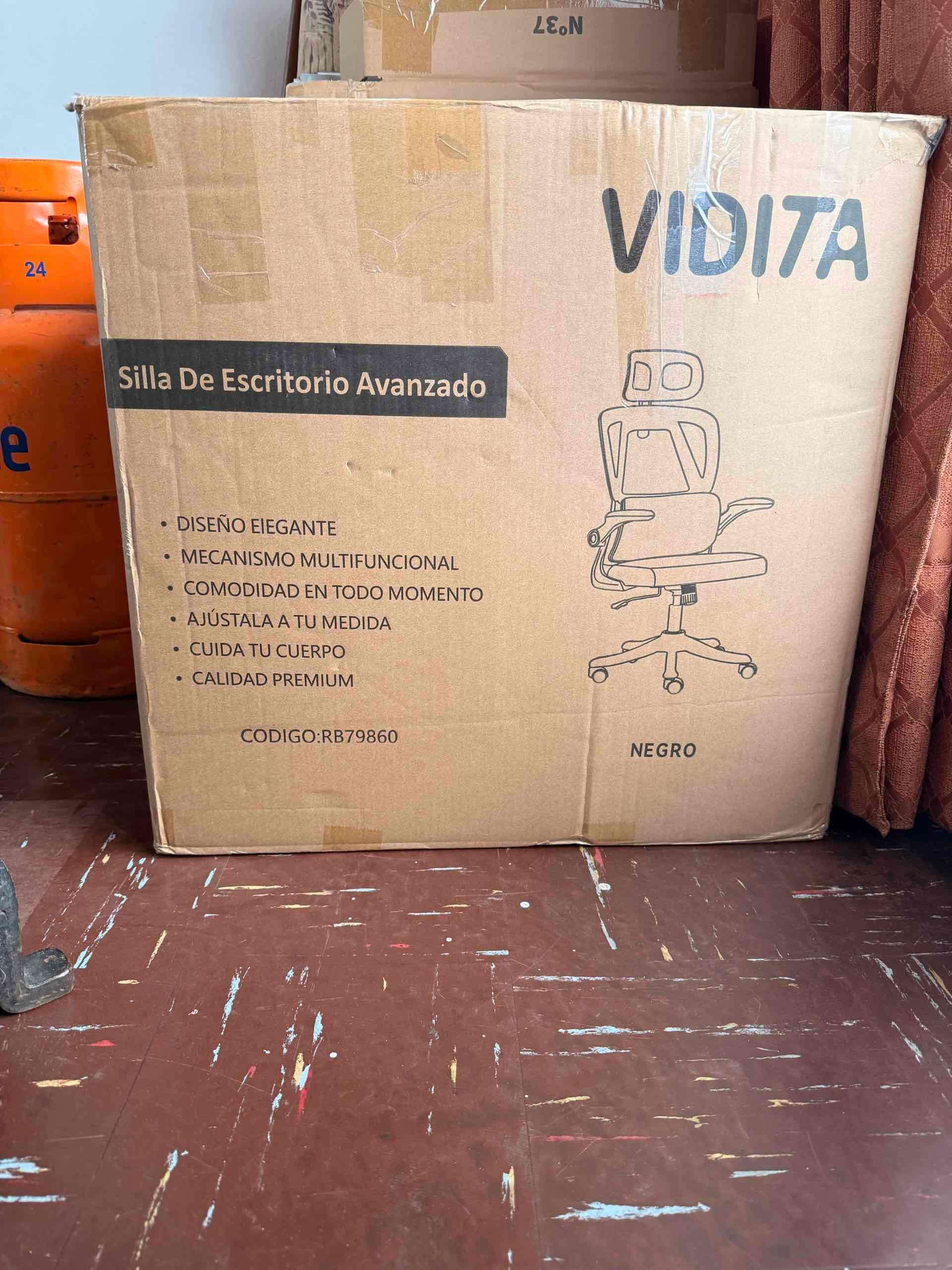 Silla de escritorio avanzada negra - miniatura 1