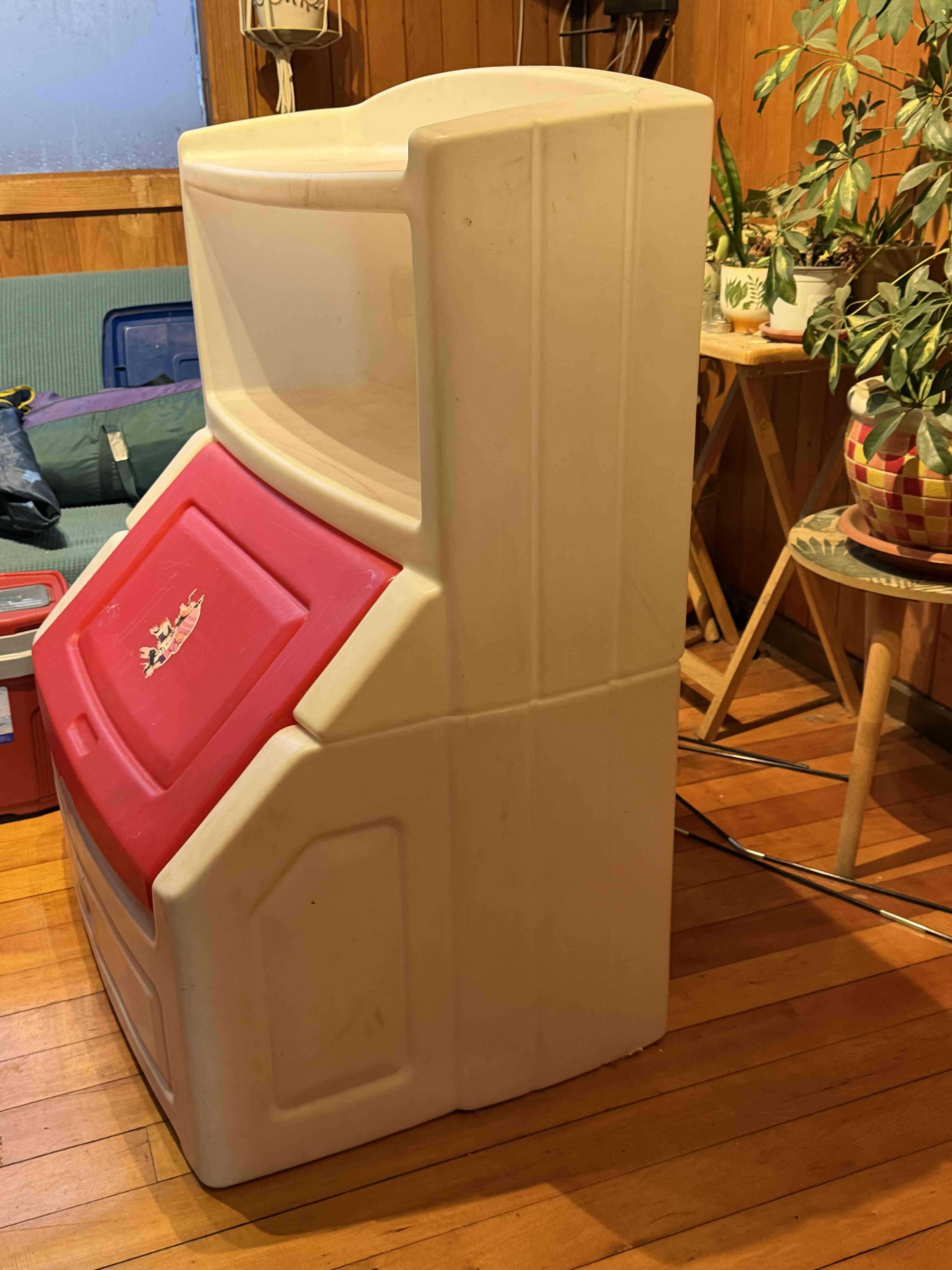 Organizador de juguetes blanco y rojo - miniatura 1