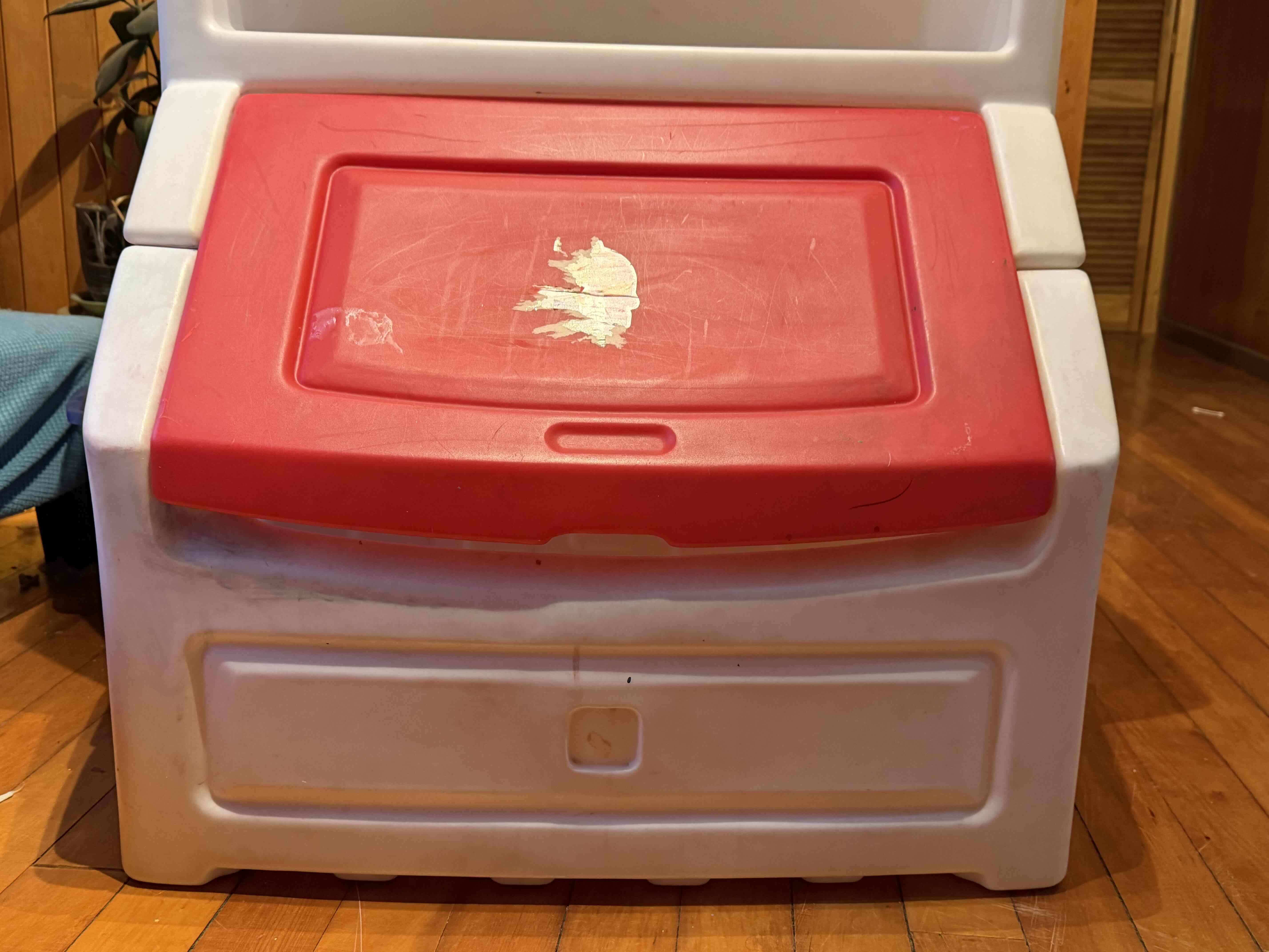 Organizador de juguetes blanco y rojo - miniatura 2