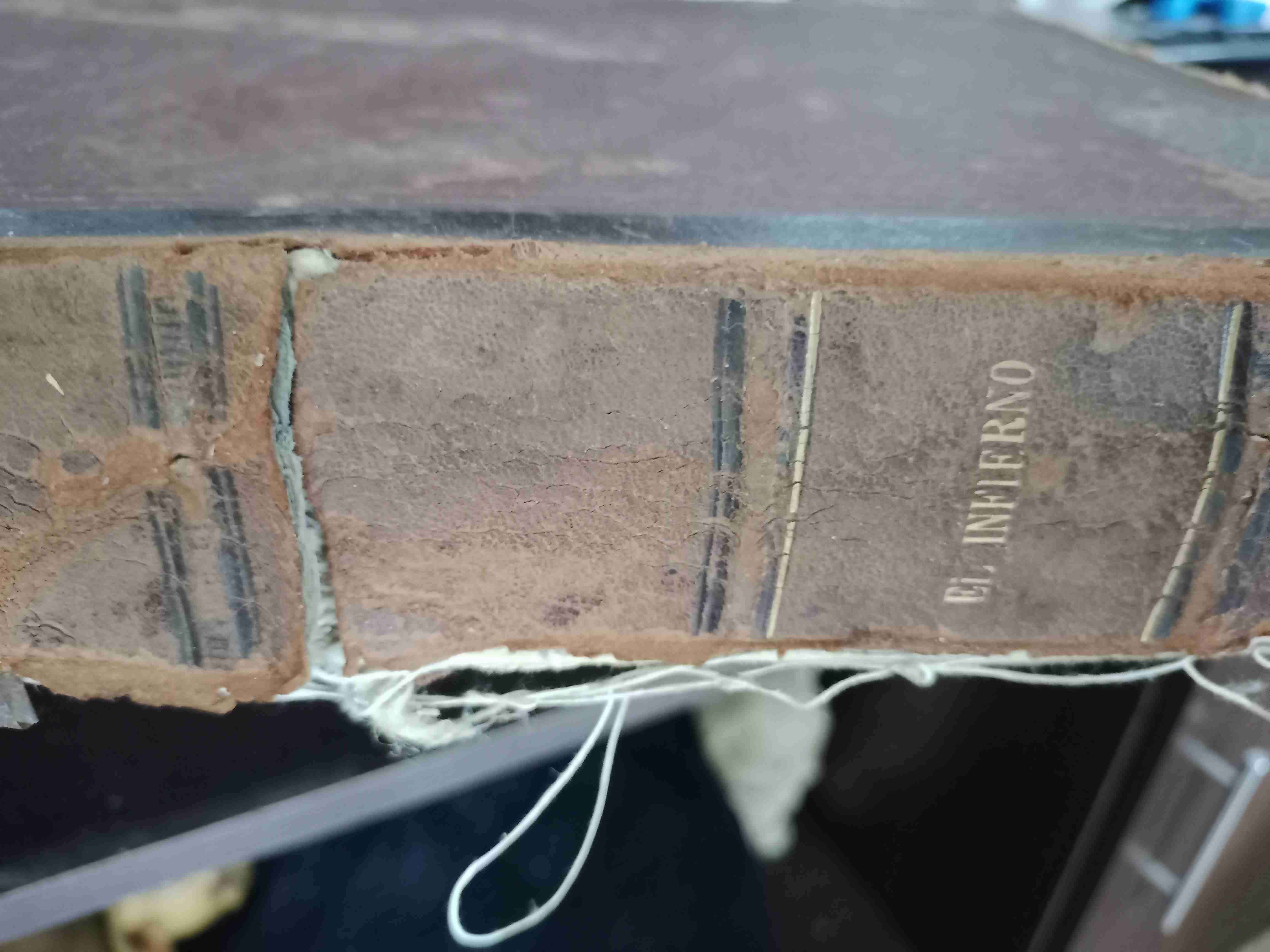 Libro antiguo encuadernado, La divina comedia - miniatura 2