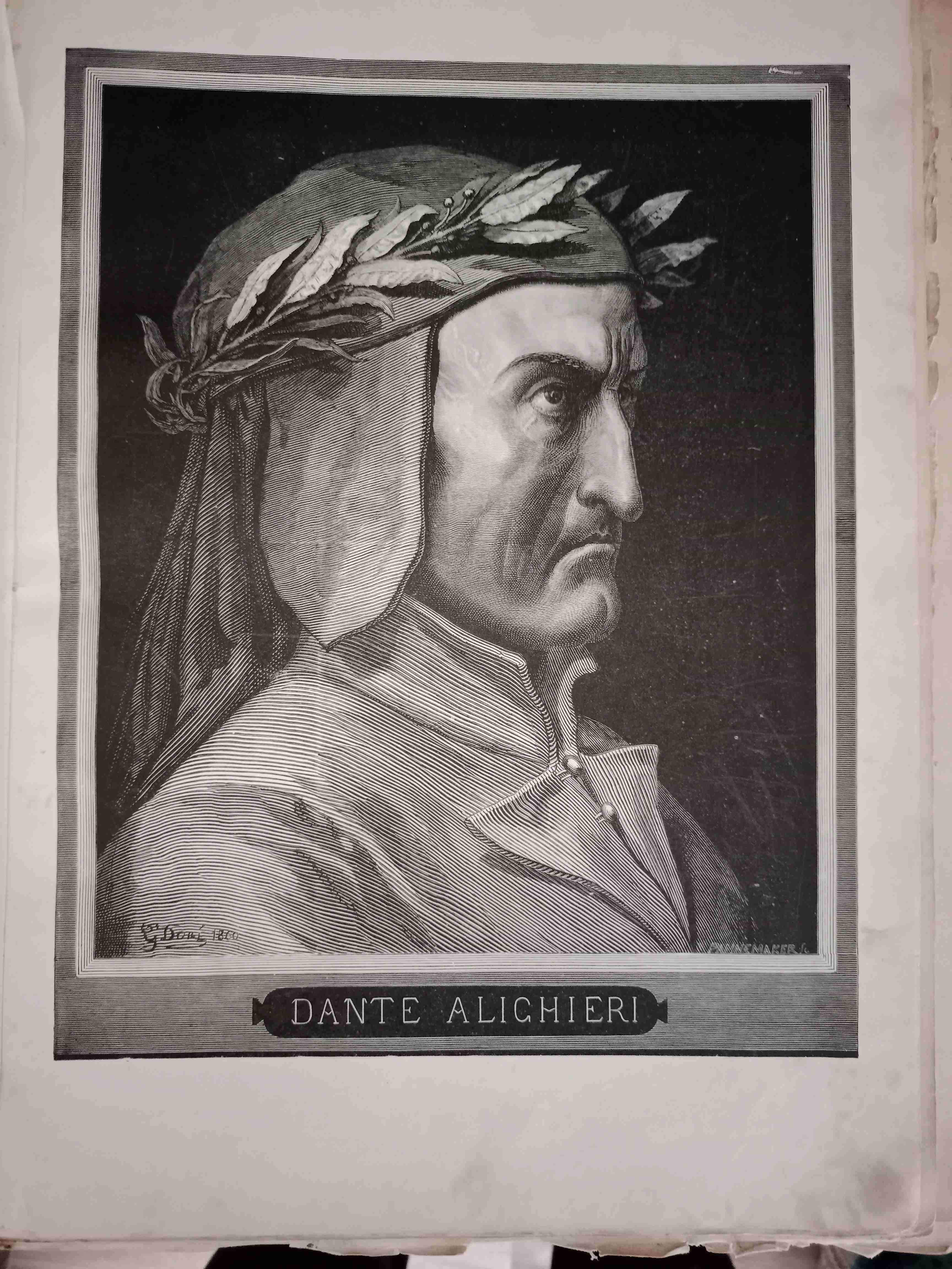 Libro antiguo encuadernado, La divina comedia - miniatura 5