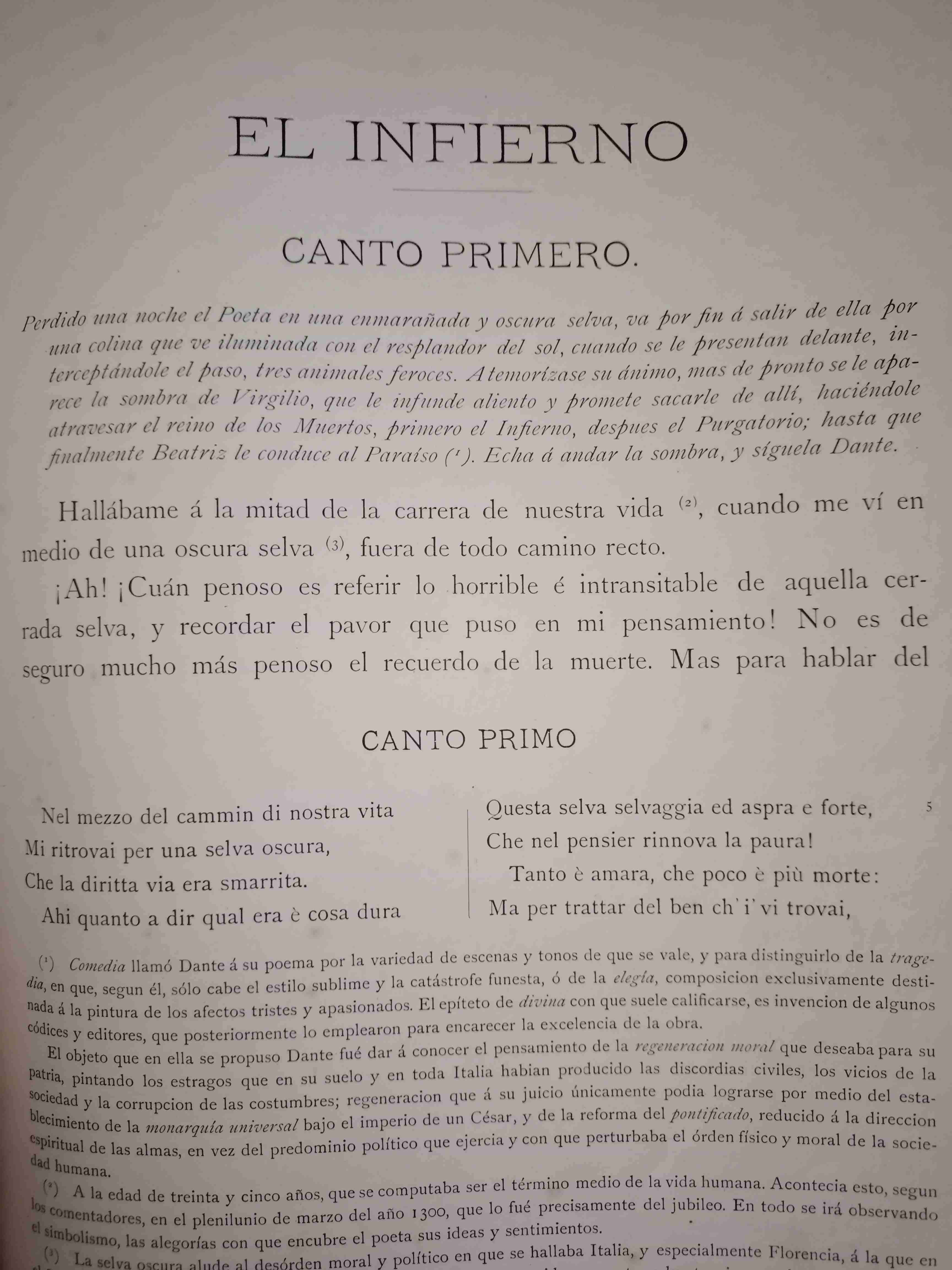 Libro antiguo encuadernado, La divina comedia - miniatura 6