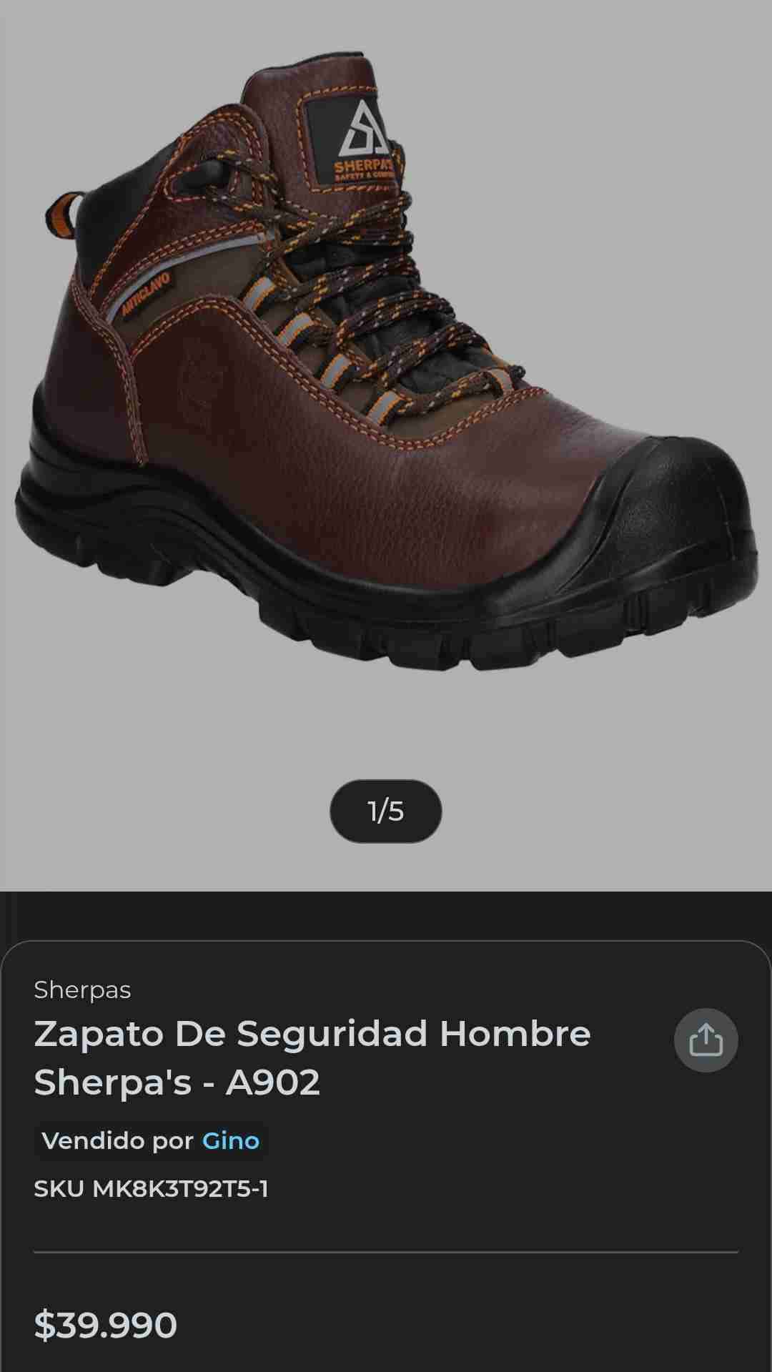 Botas de seguridad negras y azules - miniatura 5