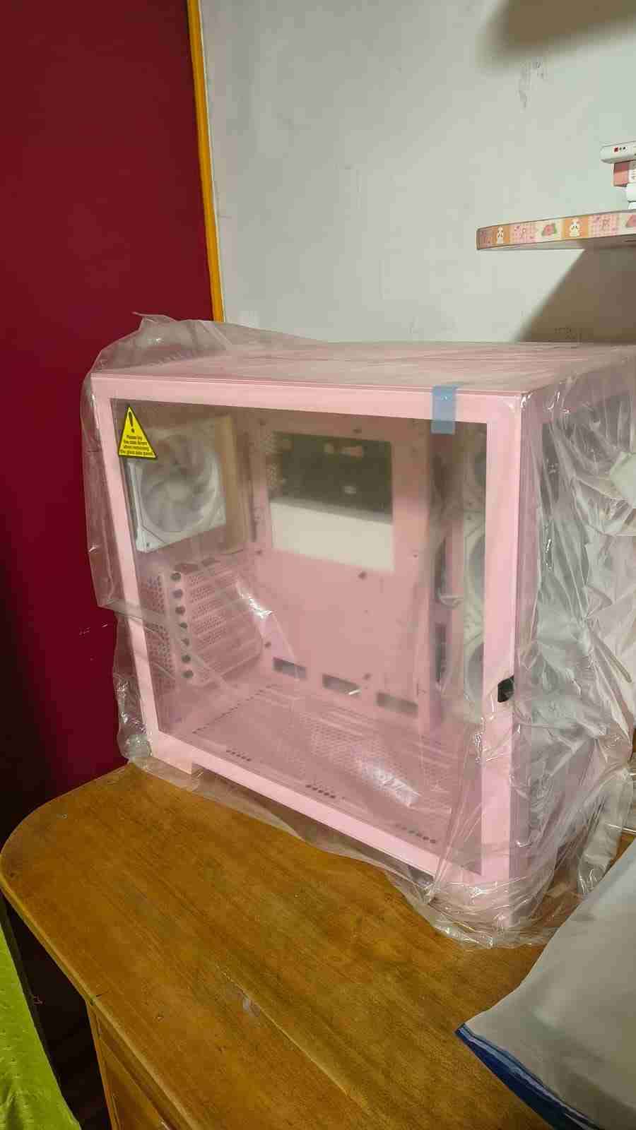 Gabinete de PC rosa nuevo - miniatura 1