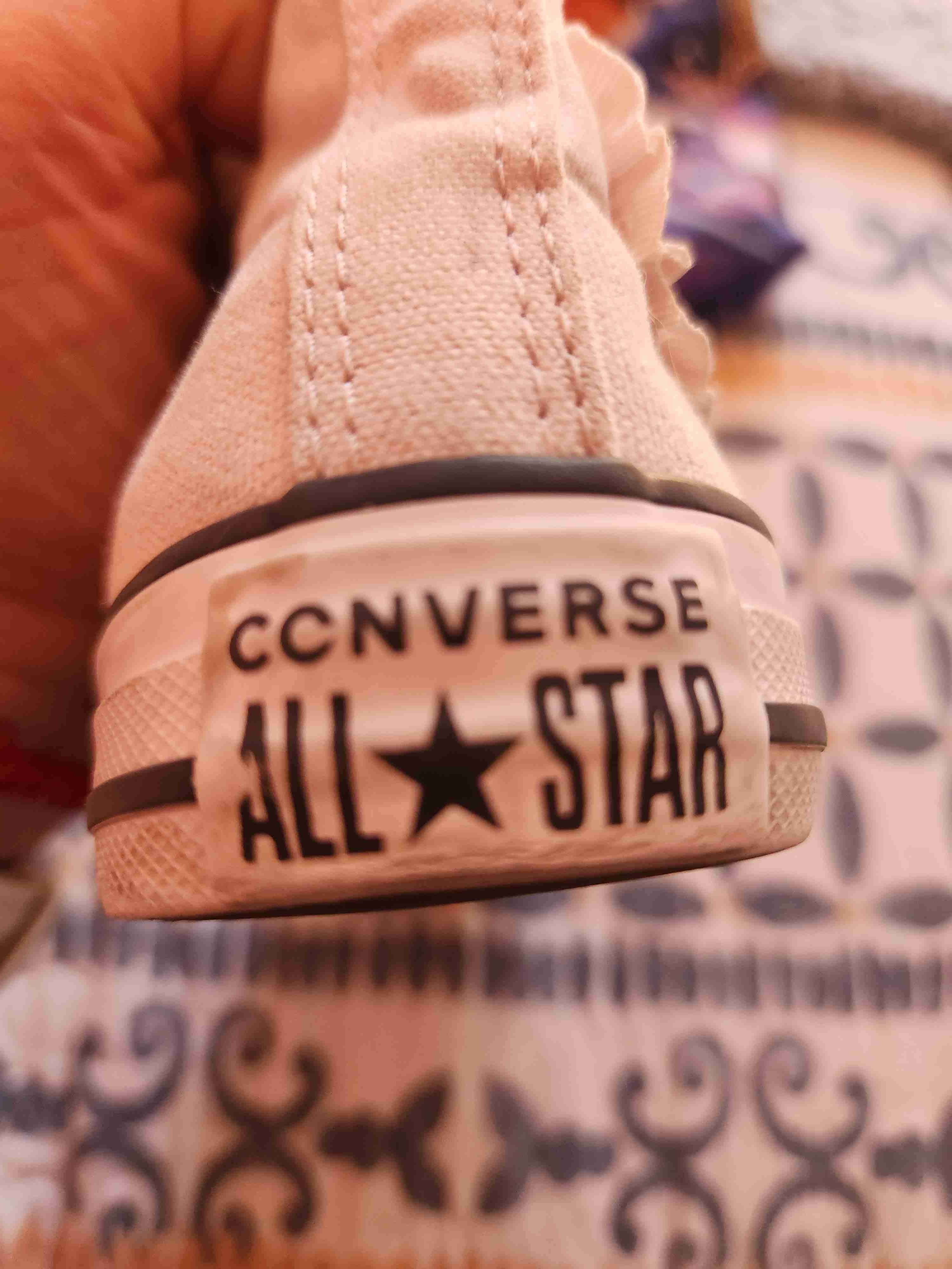 Zapatillas altas rosa con lazo Converse - miniatura 2