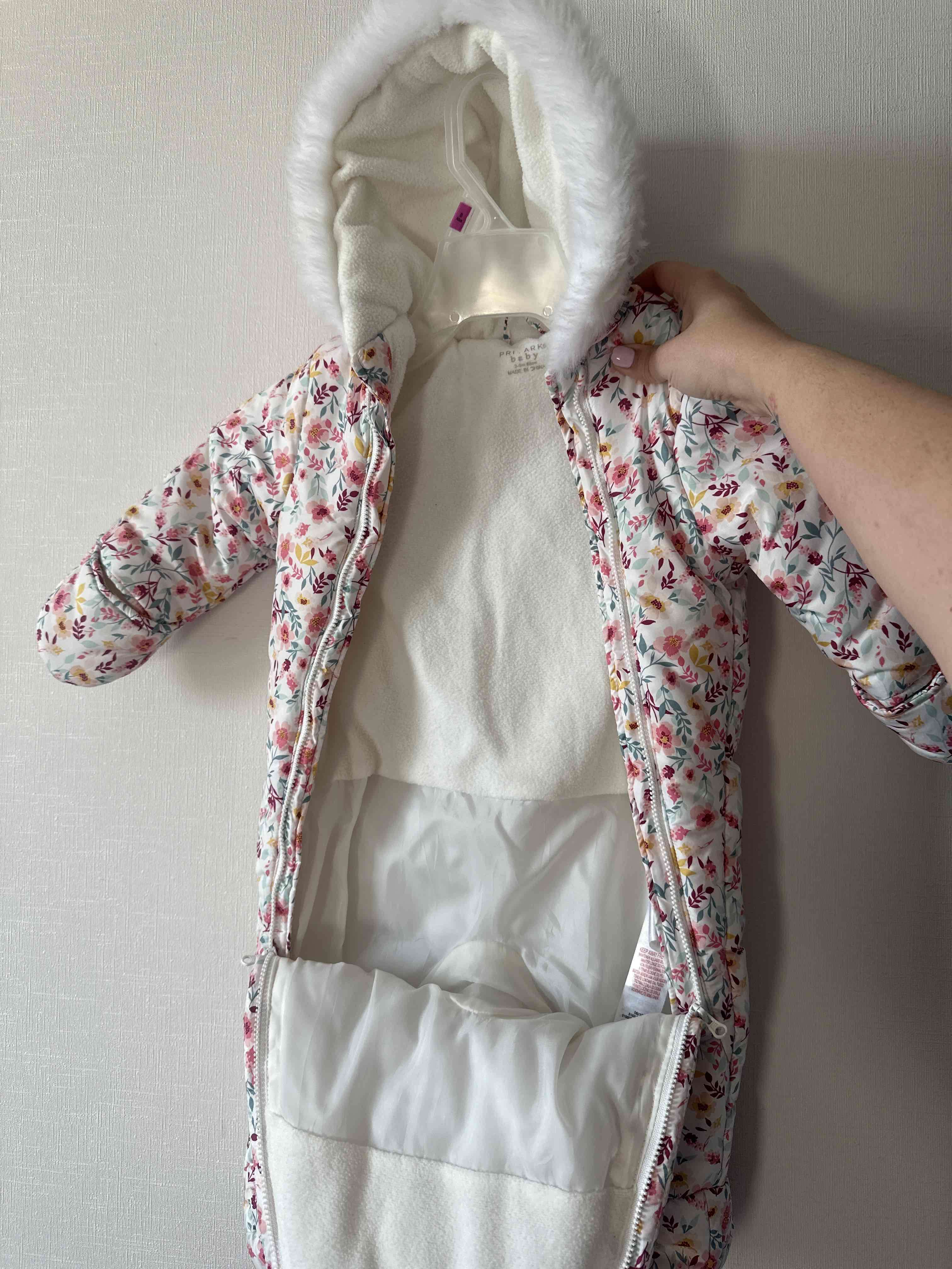 Enterito acolchado floral para bebé - miniatura 2