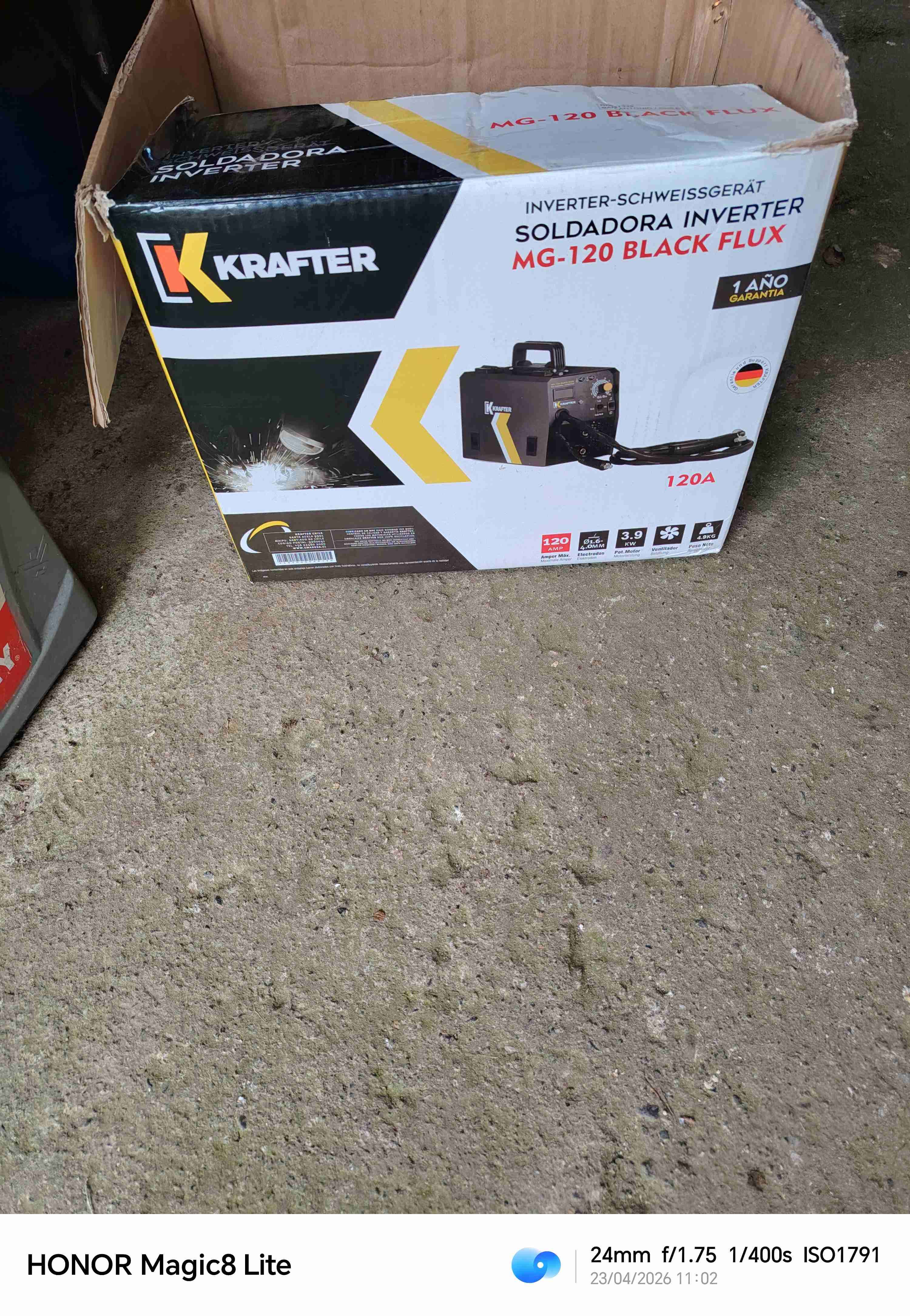 Soldadora inverter Krafter MG-120 - miniatura 4