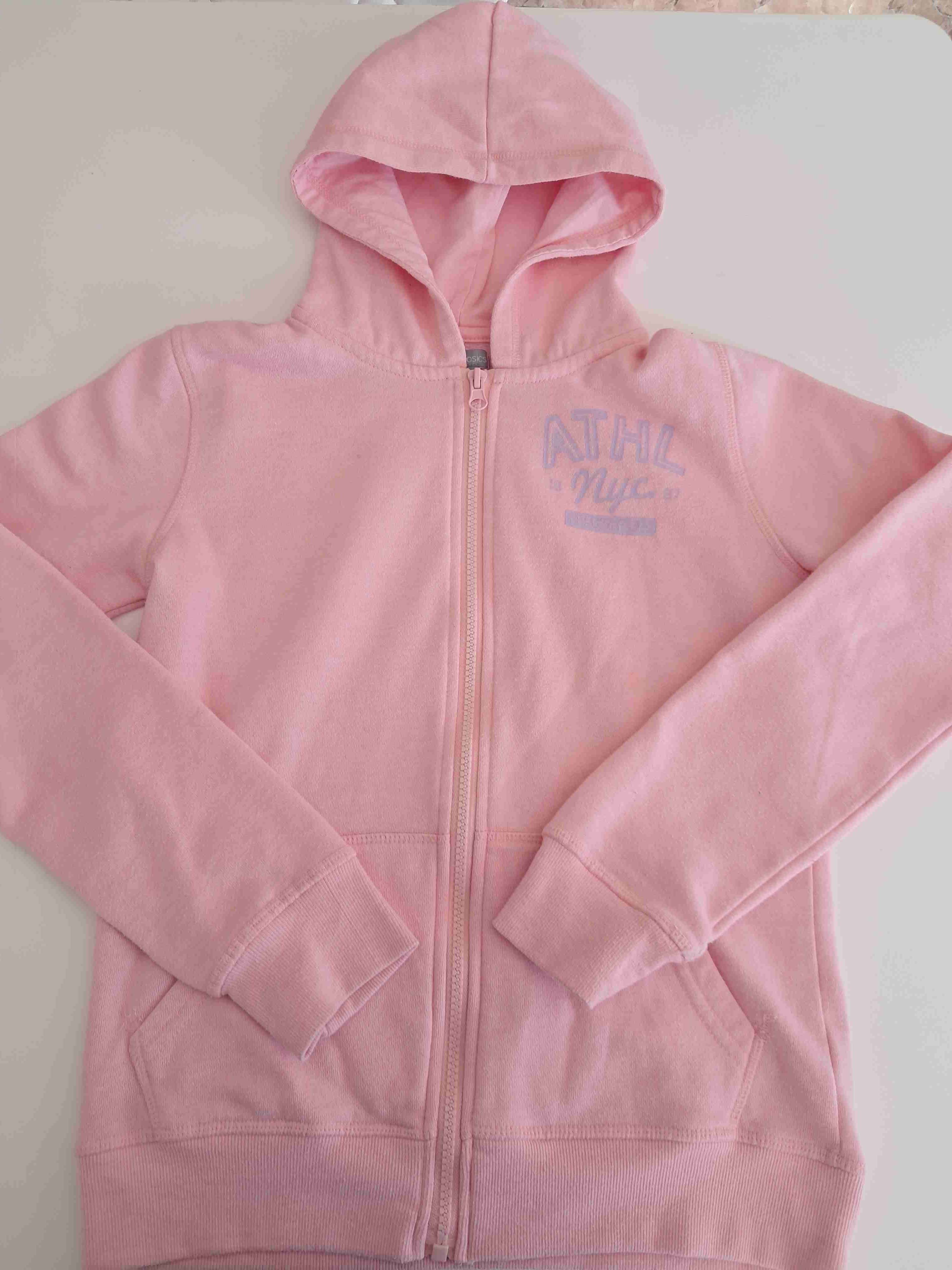 Polerón rosa con capucha niña - miniatura 1